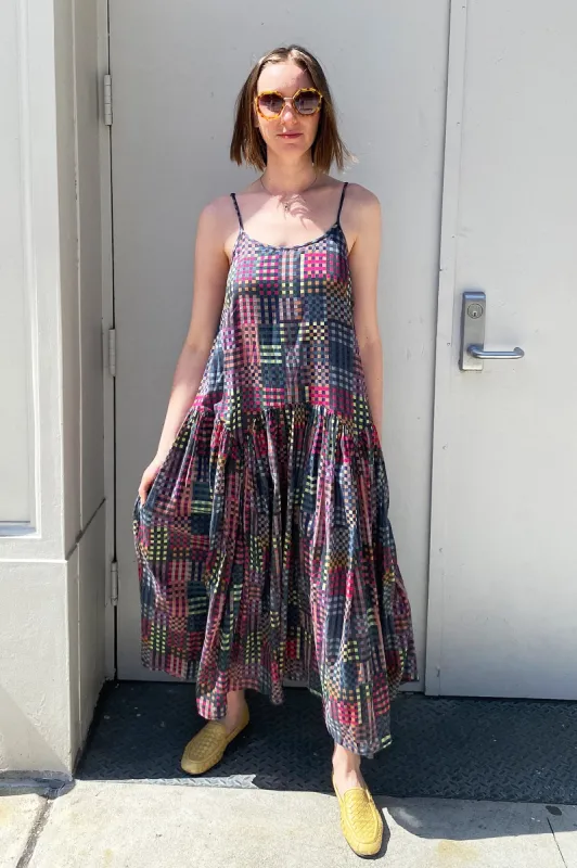 LEILA DRESS | NIGHT RUBIX PRINT sold by Rujuta Sheth