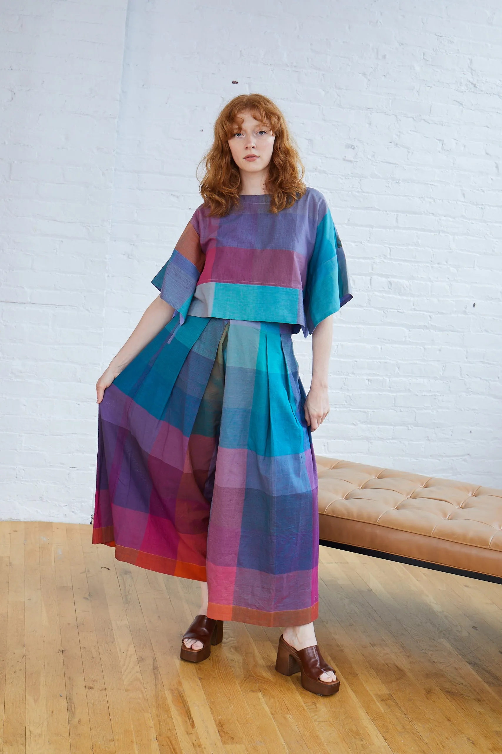 FRIDA PANTS | AURA CHEX sold by Rujuta Sheth