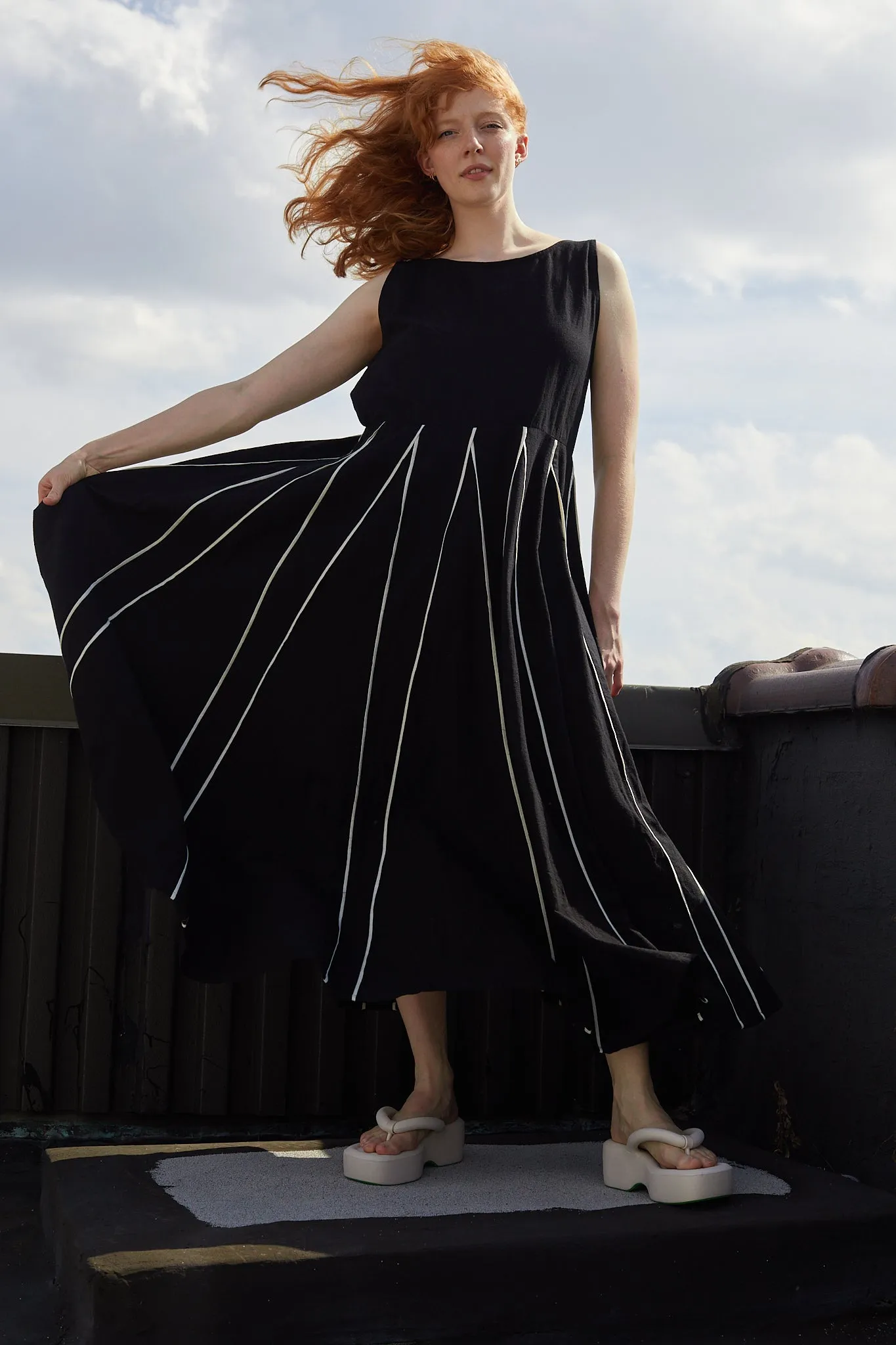 KATE DRESS | MOONLESS NIGHT X PARCHMENT sold by Rujuta Sheth product image thumbnail 3