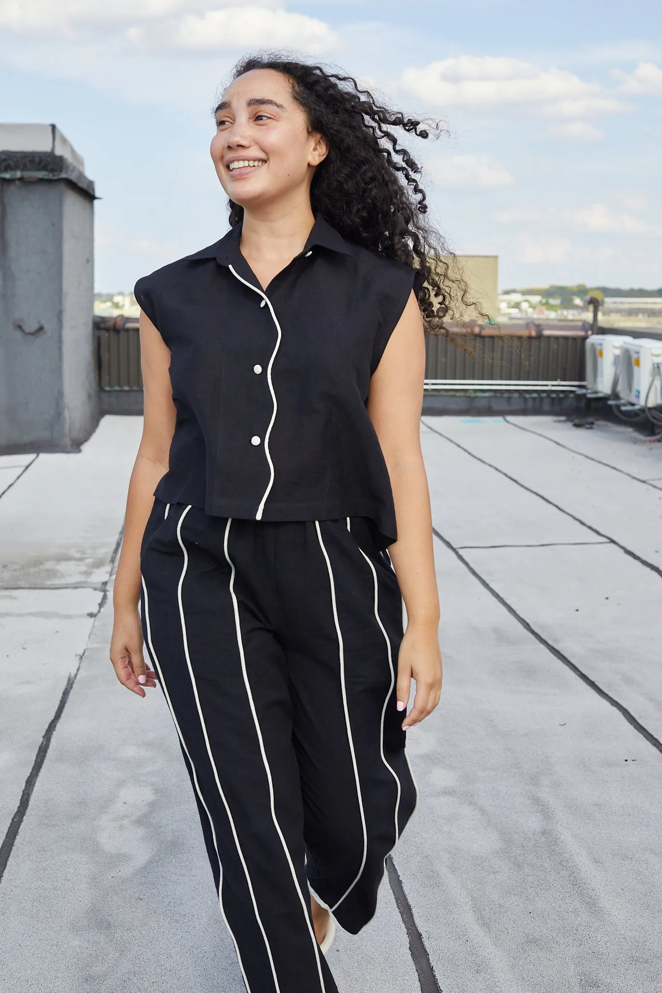 ETTA PANT | MOONLESS NIGHT x PARCHMENT sold by Rujuta Sheth product image thumbnail 4