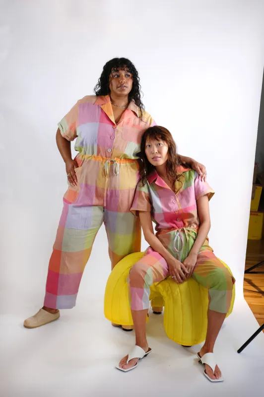RAY JUMPSUIT | JUPITER CHEX sold by Rujuta Sheth