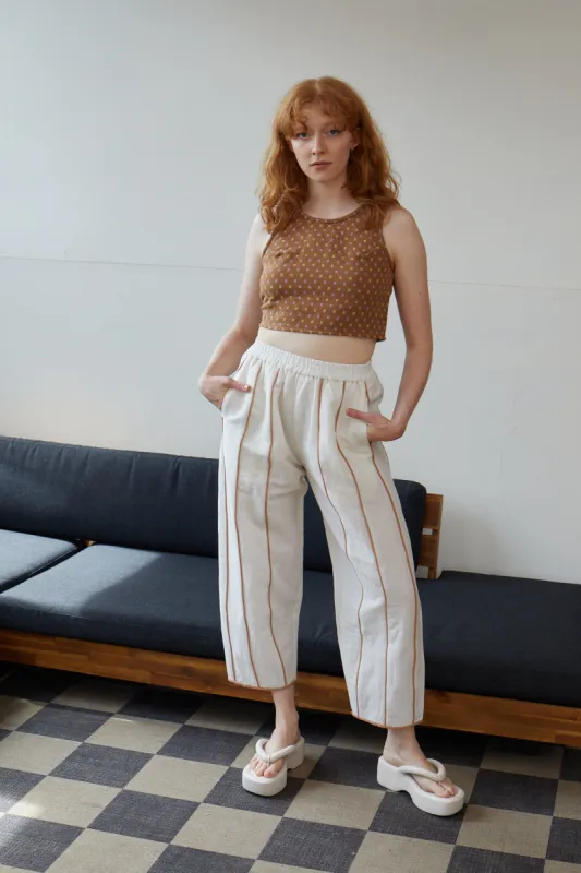 ETTA PANT | PARCHMENT x TOAST sold by Rujuta Sheth