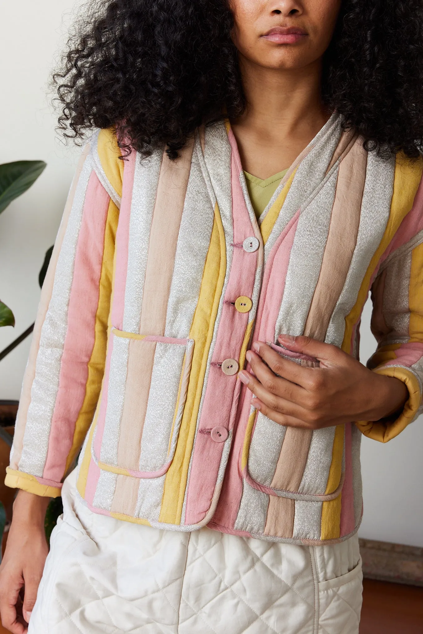 VERONA REVERSIBLE JACKET | CANDY STRIPE sold by Rujuta Sheth product image thumbnail 3