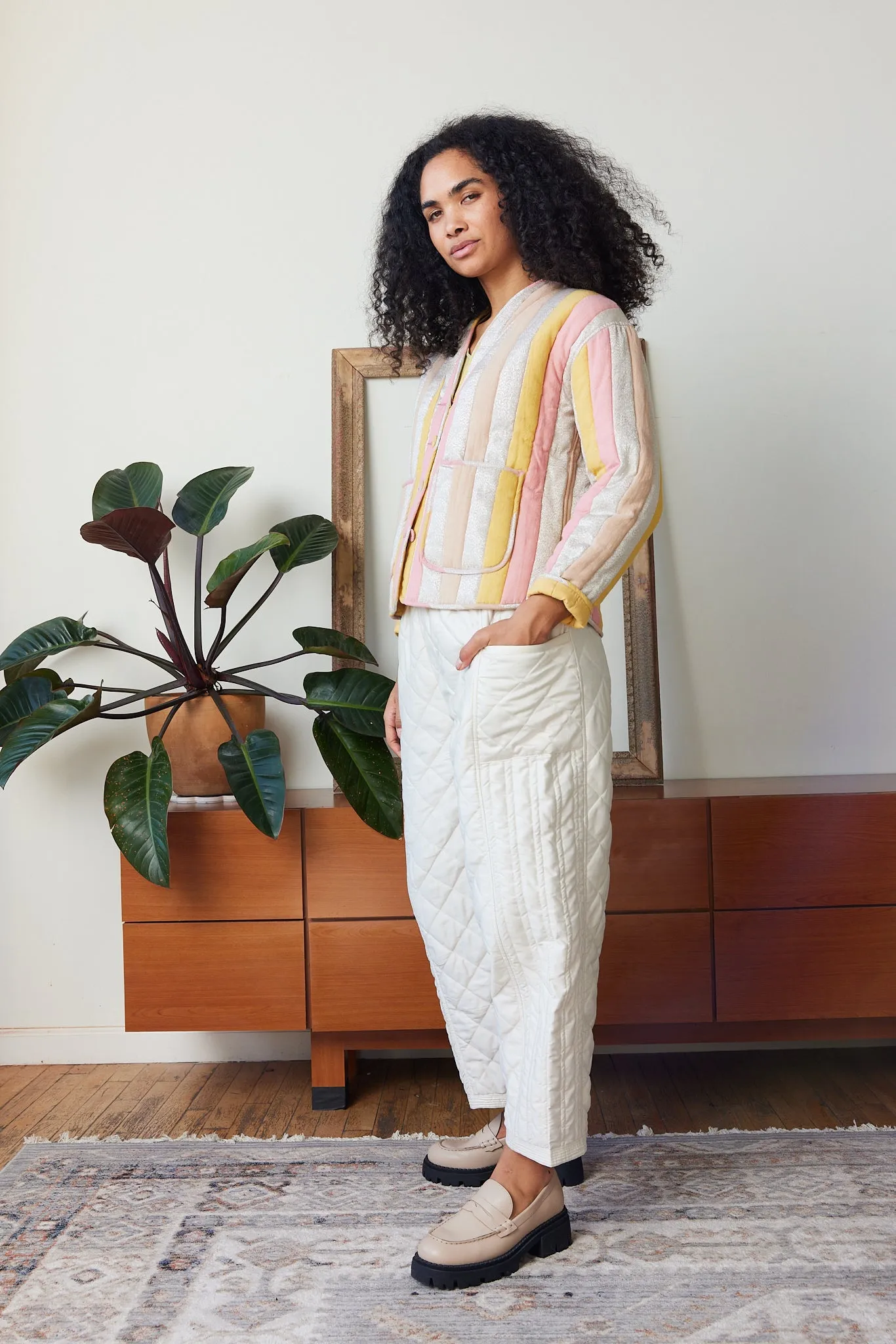 VERONA REVERSIBLE JACKET | CANDY STRIPE sold by Rujuta Sheth product image thumbnail 5