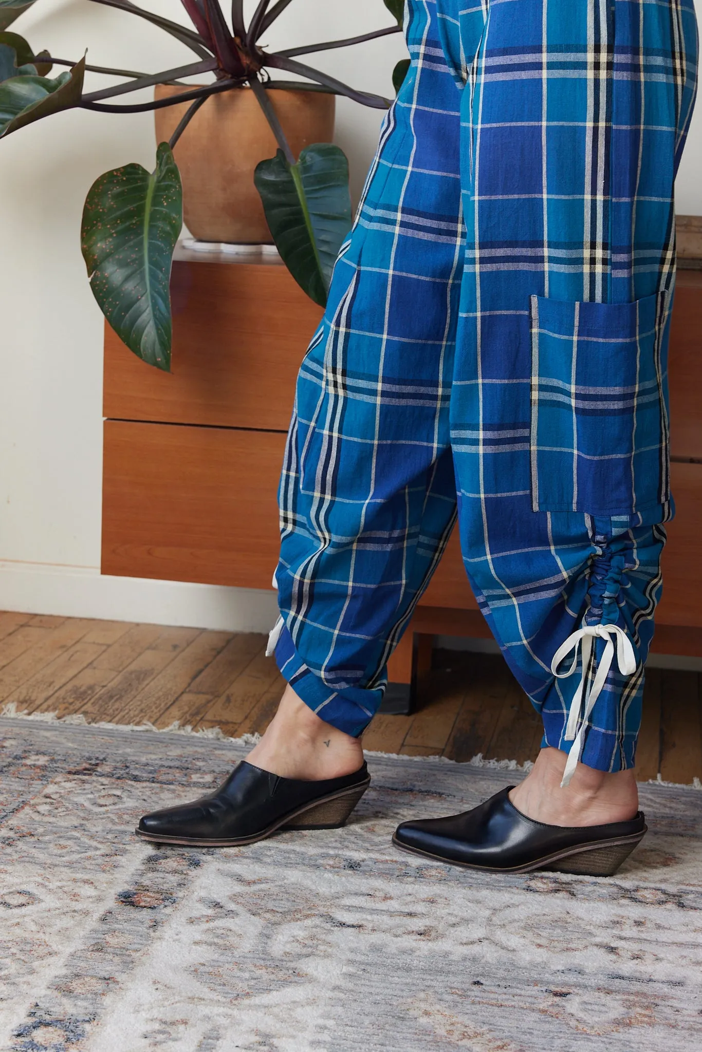 DREW PANTS | LATTICE CHEX sold by Rujuta Sheth product image thumbnail 3