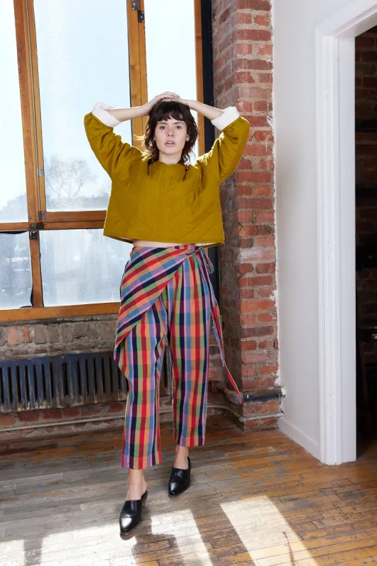 VENUS PANTS | LOVEBIRD CHEX made by Rujuta Sheth