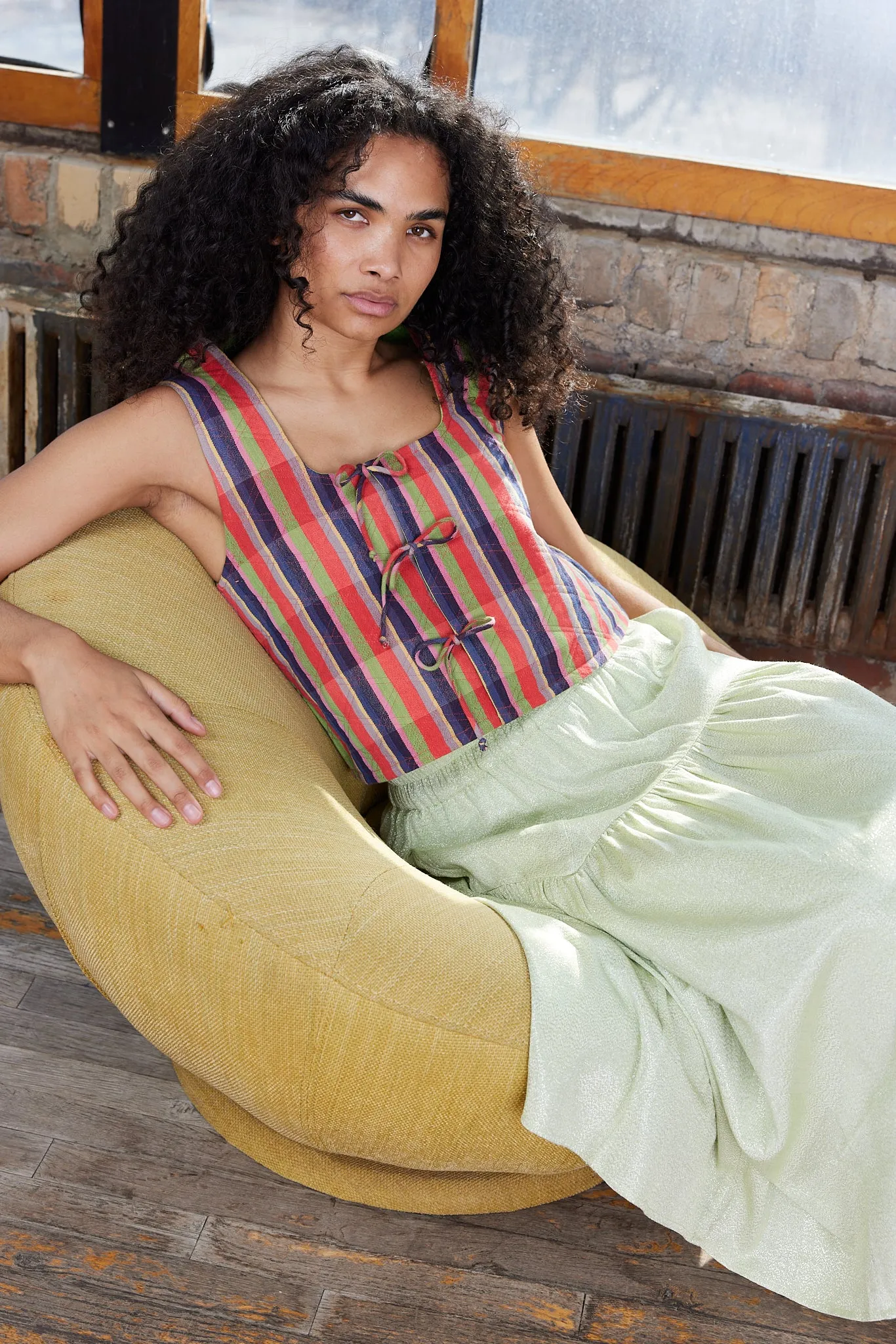 COCO VEST | LOVEBIRD CHEX sold by Rujuta Sheth