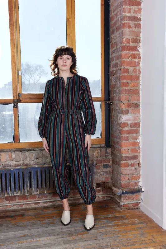 ANDI JUMPSUIT | VERDE STRIPE sold by Rujuta Sheth