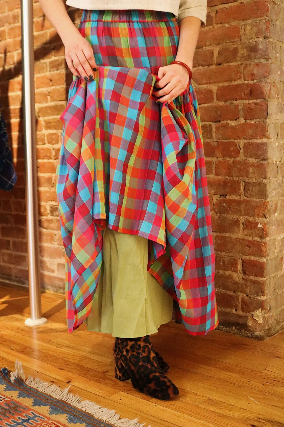 LEILA SKIRT | CROSSWAY CHEX sold by Rujuta Sheth product image thumbnail 5