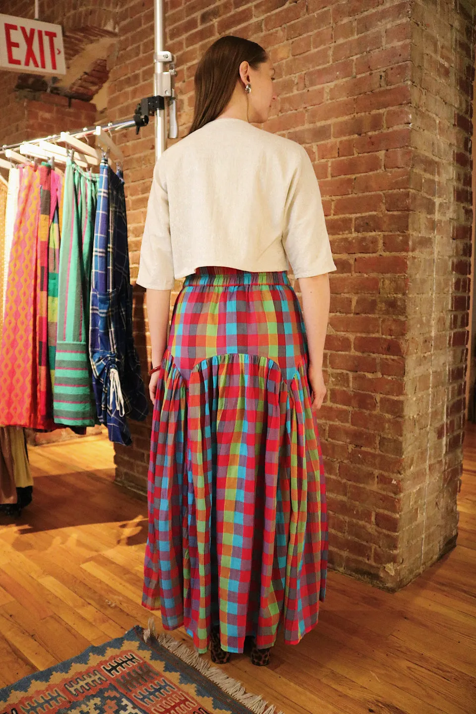 LEILA SKIRT | CROSSWAY CHEX sold by Rujuta Sheth product image thumbnail 4