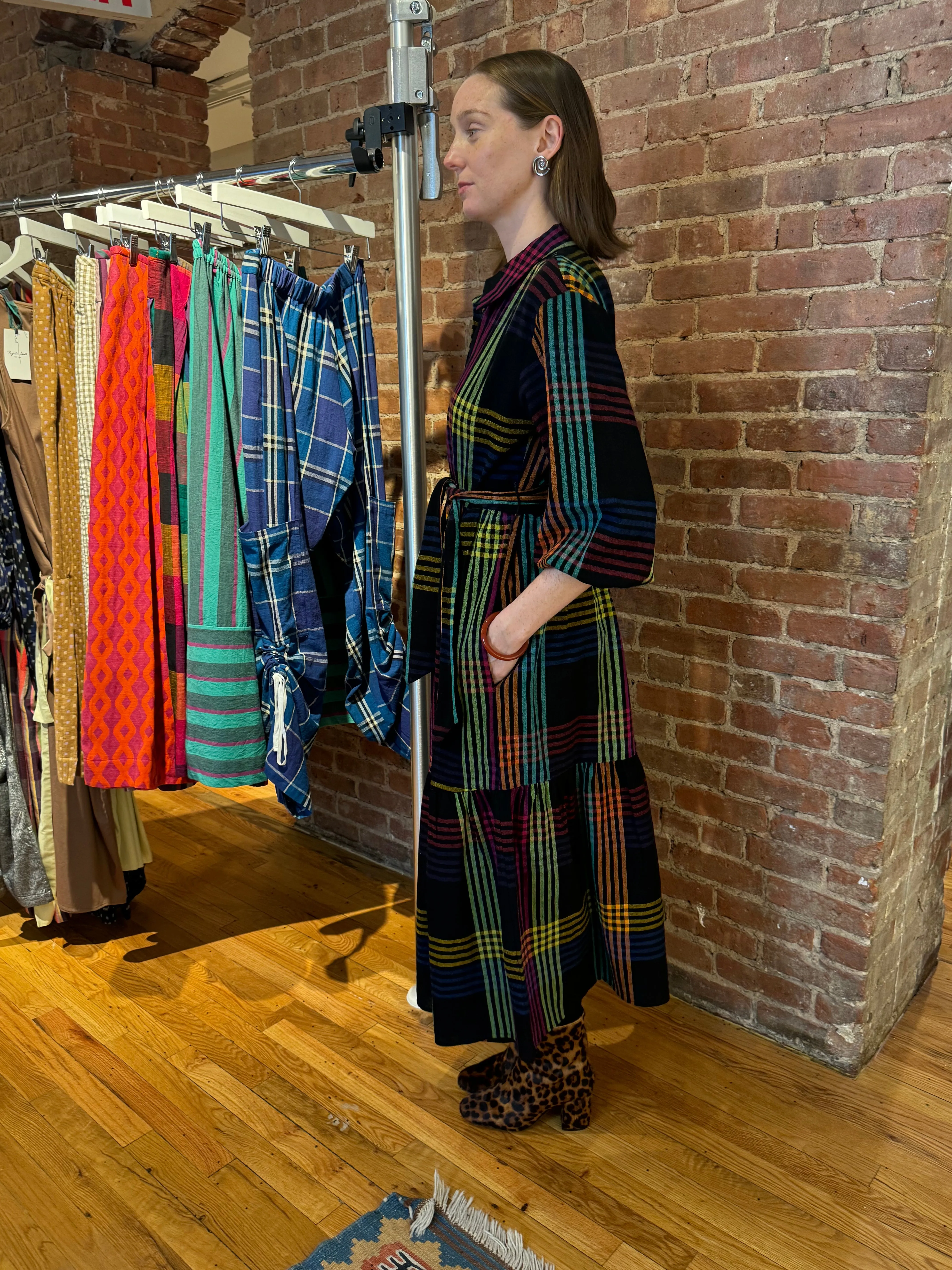 LAURIE DRESS | FIREFLY CHEX sold by Rujuta Sheth product image thumbnail 4