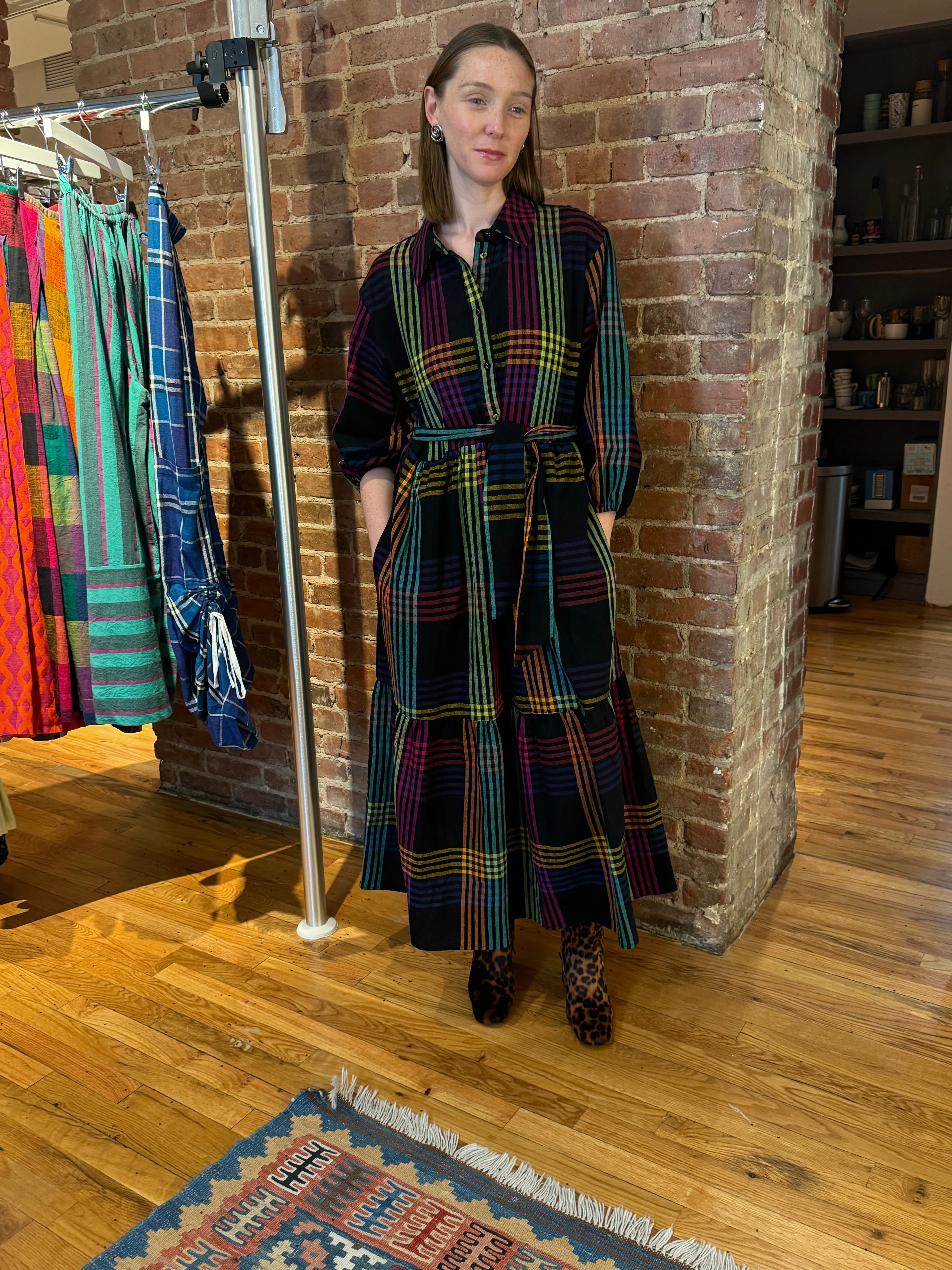 LAURIE DRESS | FIREFLY CHEX sold by Rujuta Sheth product image thumbnail 2