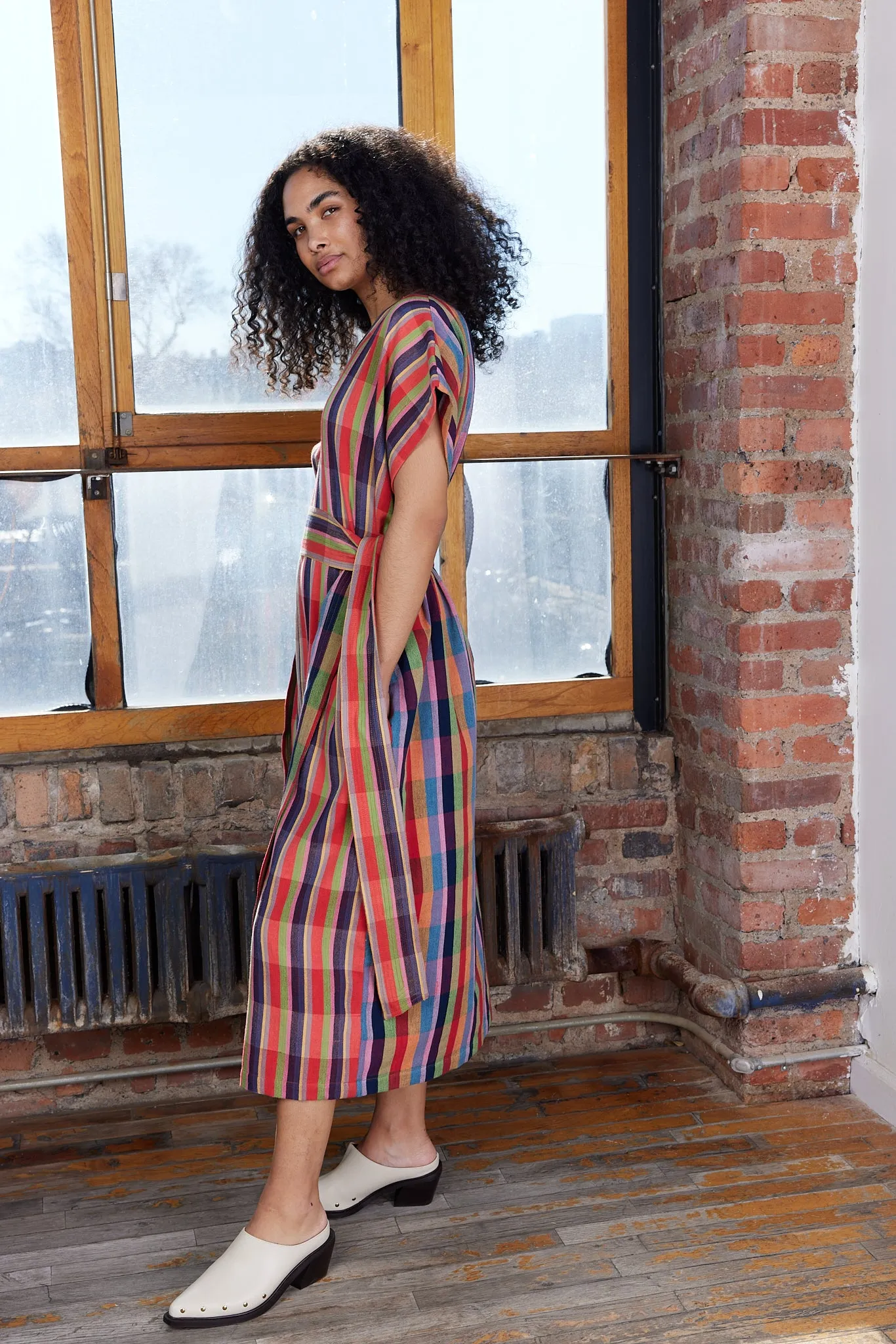 RUBY KAFTAN | LOVEBIRD CHEX X CITRUS CHEX sold by Rujuta Sheth product image thumbnail 3