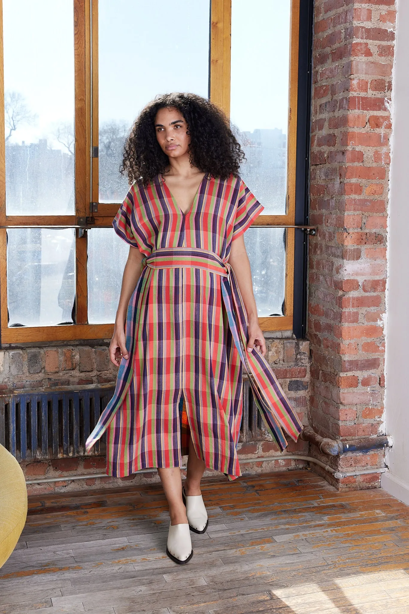 RUBY KAFTAN | LOVEBIRD CHEX X CITRUS CHEX sold by Rujuta Sheth