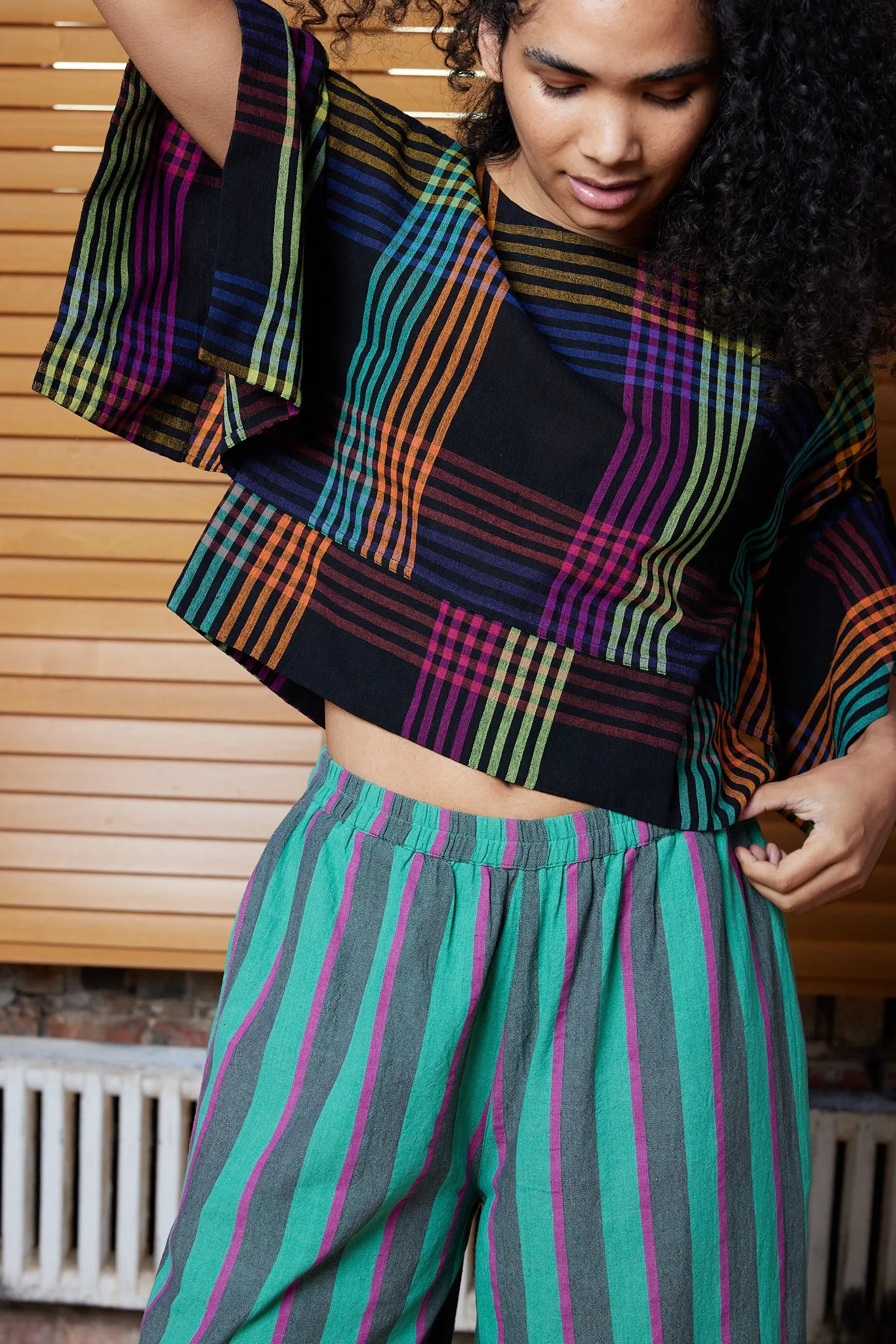 MIRA TOP | FIREFLY CHEX sold by Rujuta Sheth product image thumbnail 4