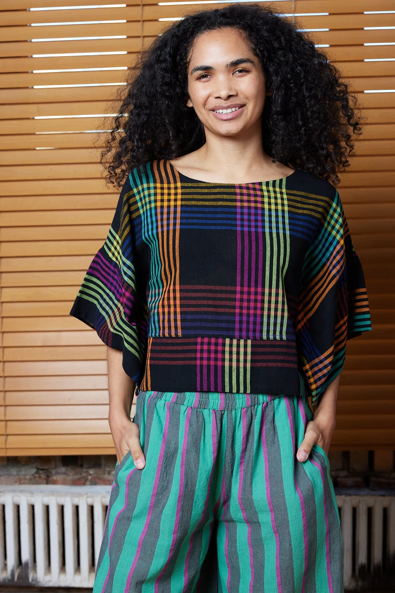 MIRA TOP | FIREFLY CHEX sold by Rujuta Sheth