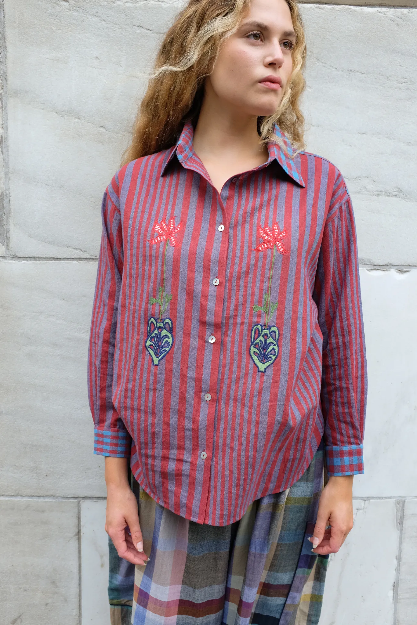 ANDY SHIRT | BEACON STRIPE X CHEX sold by Rujuta Sheth product image thumbnail 2