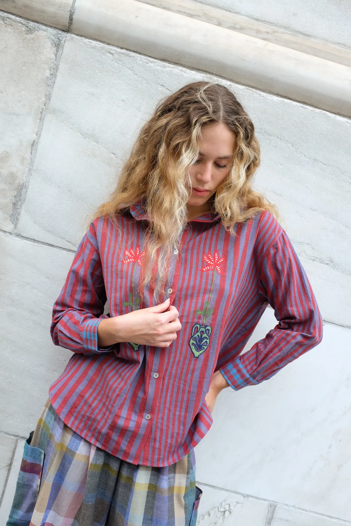 ANDY SHIRT | BEACON STRIPE X CHEX sold by Rujuta Sheth product image thumbnail 4