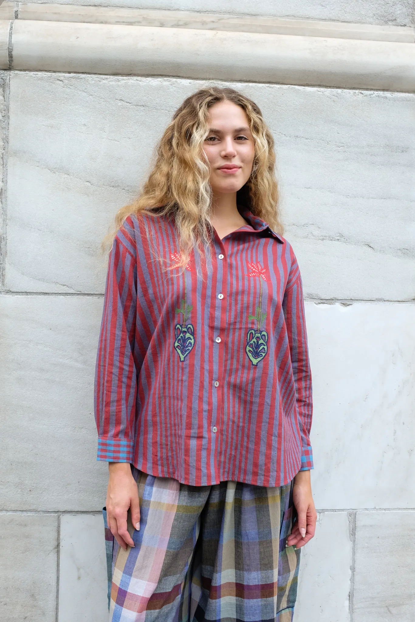ANDY SHIRT | BEACON STRIPE X CHEX sold by Rujuta Sheth