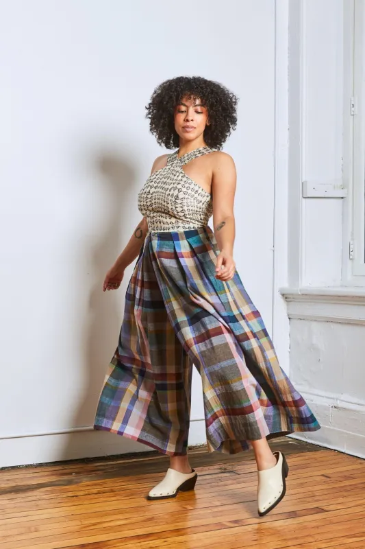 FRIDA PANTS | MIST CHEX sold by Rujuta Sheth