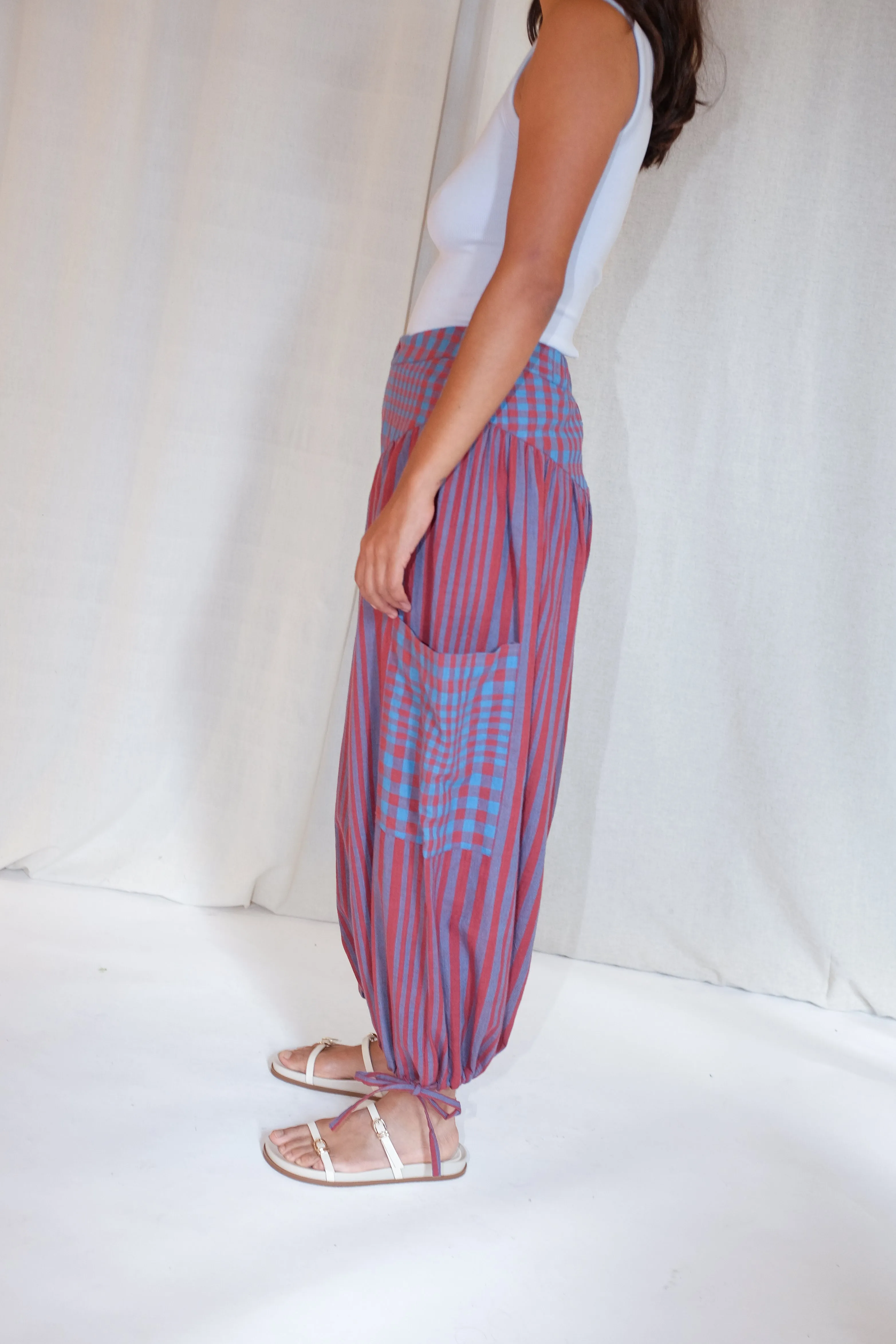 VERA PANTS | BEACON STRIPE X CHEX sold by Rujuta Sheth product image thumbnail 3
