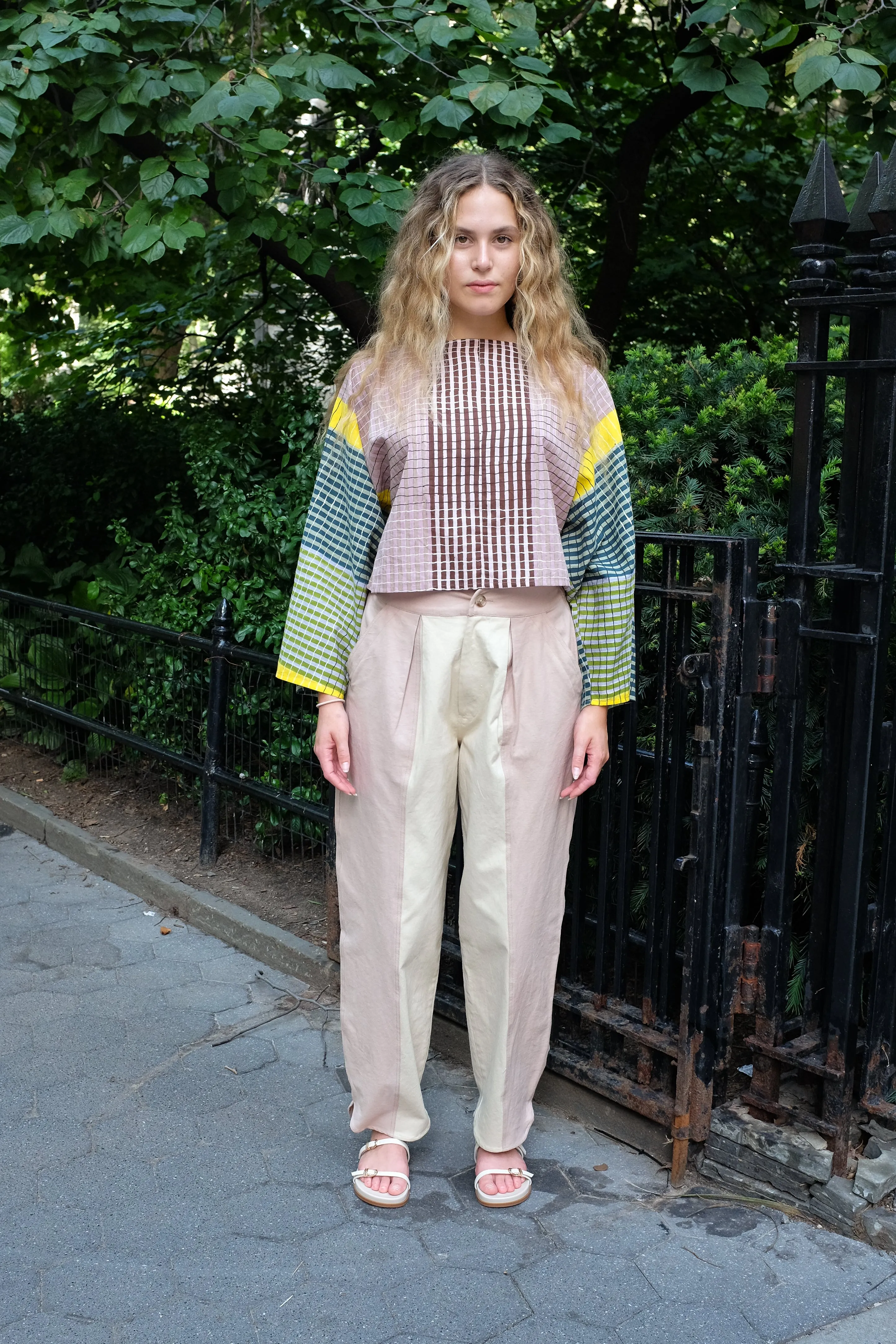 BLOOM SHIRT | INK GRID sold by Rujuta Sheth