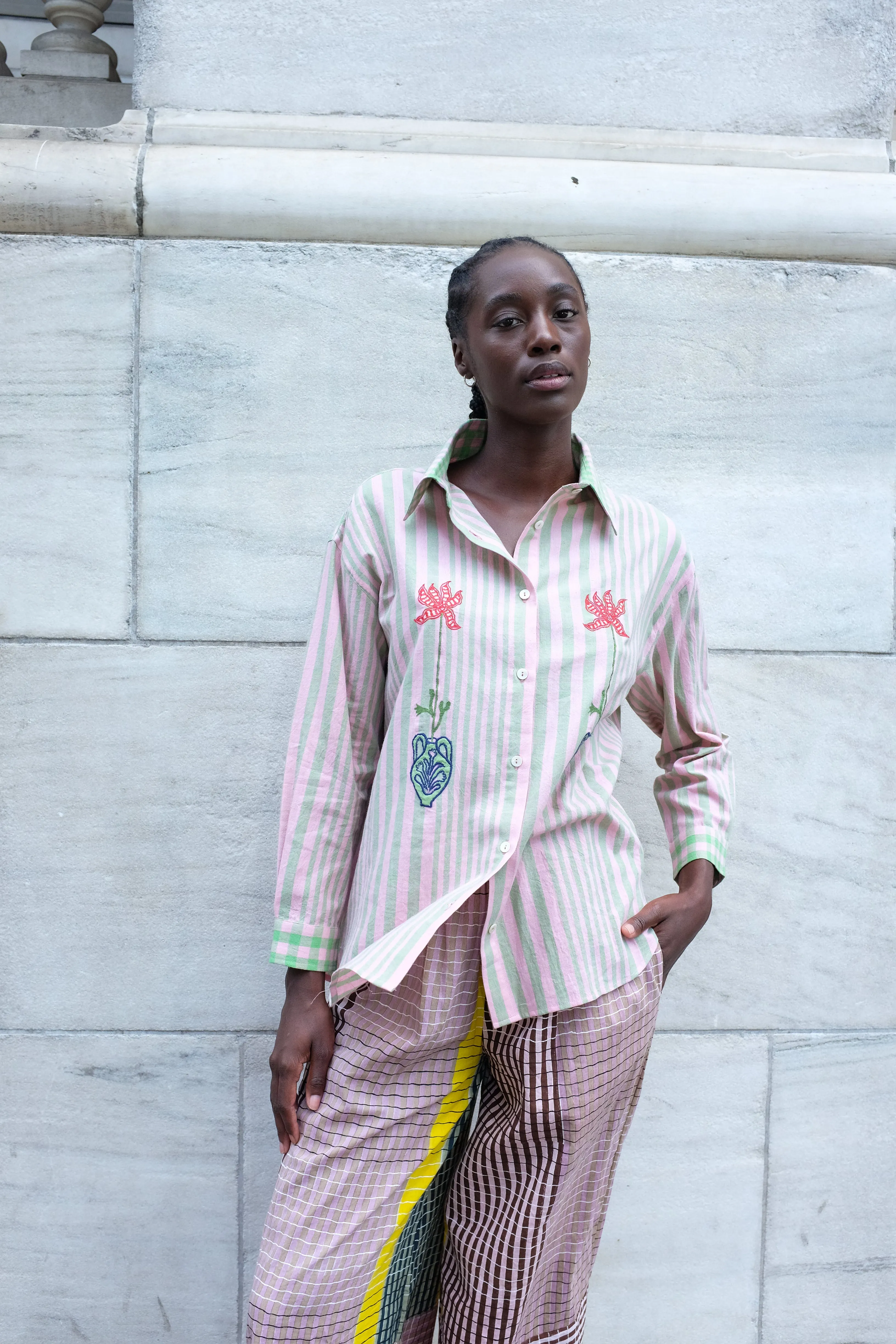 AUSTIN PANTS | INK GRID sold by Rujuta Sheth product image thumbnail 4