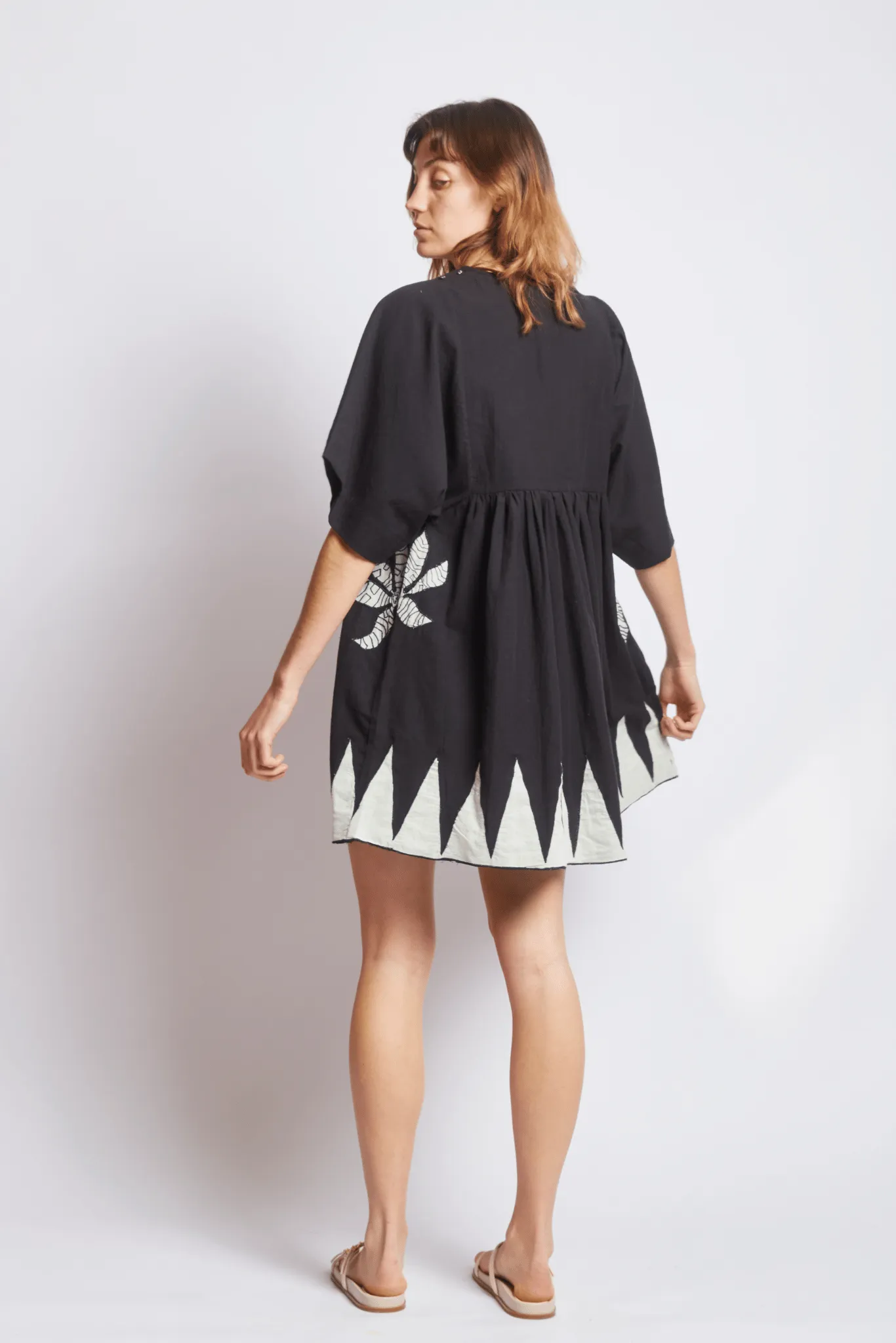 BAZAAR DRESS | BLACK APPLIQUE sold by Rujuta Sheth product image thumbnail 5