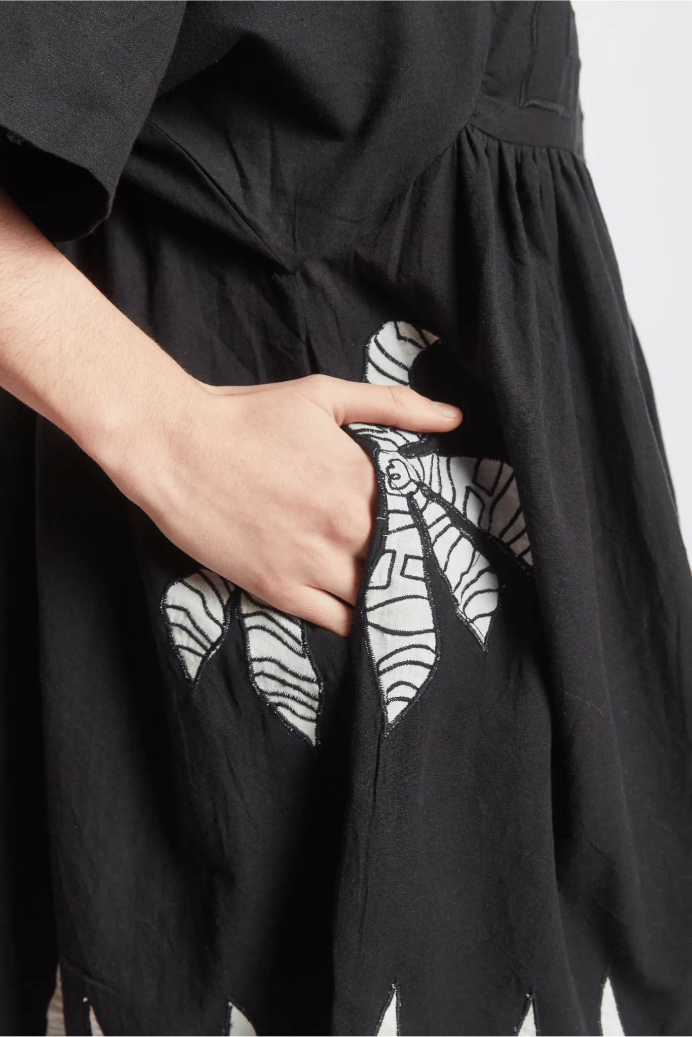 BAZAAR DRESS | BLACK APPLIQUE sold by Rujuta Sheth product image thumbnail 3