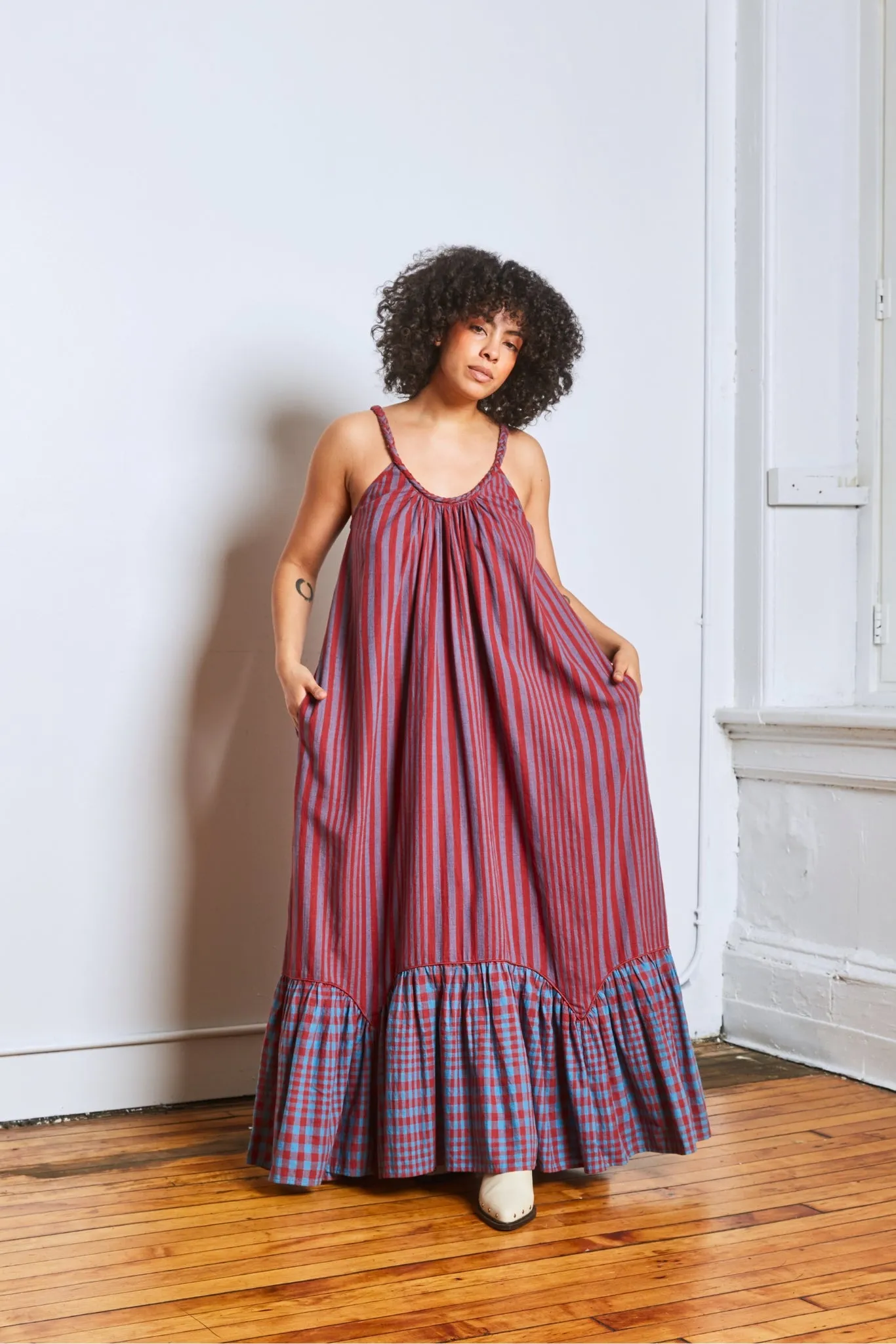 CABO DRESS | BEACON STRIPE X CHEX sold by Rujuta Sheth