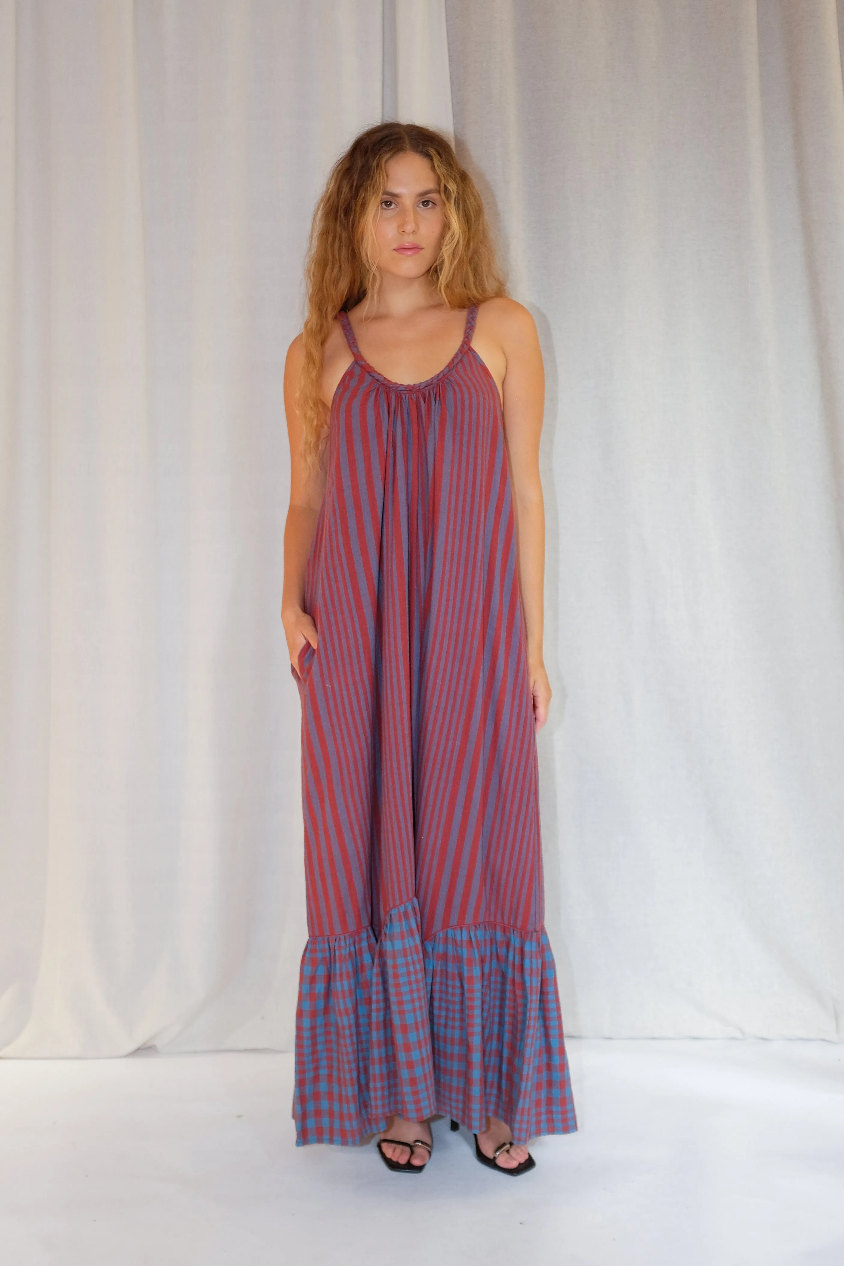 CABO DRESS | BEACON STRIPE X CHEX sold by Rujuta Sheth product image thumbnail 5