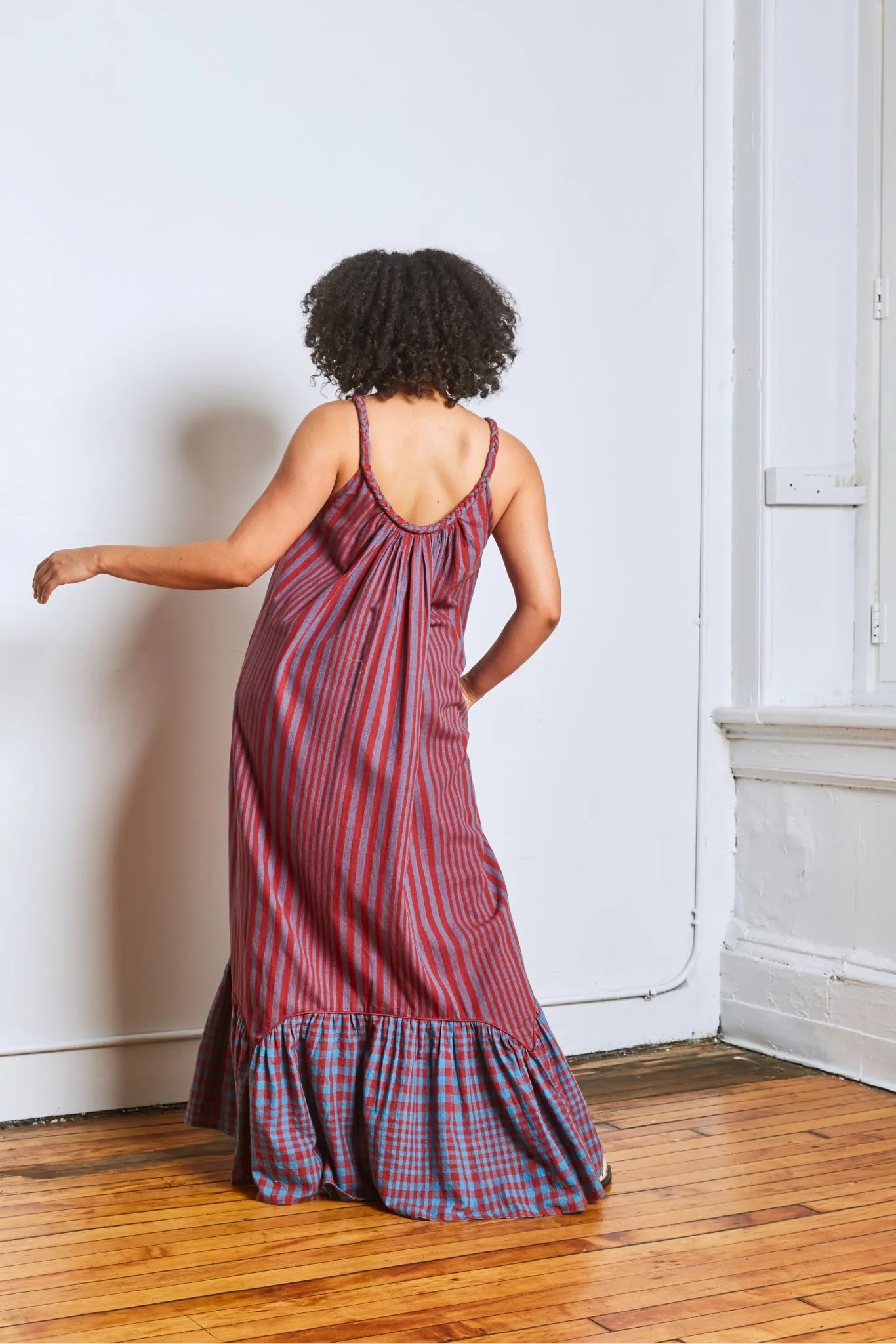 CABO DRESS | BEACON STRIPE X CHEX sold by Rujuta Sheth product image thumbnail 4