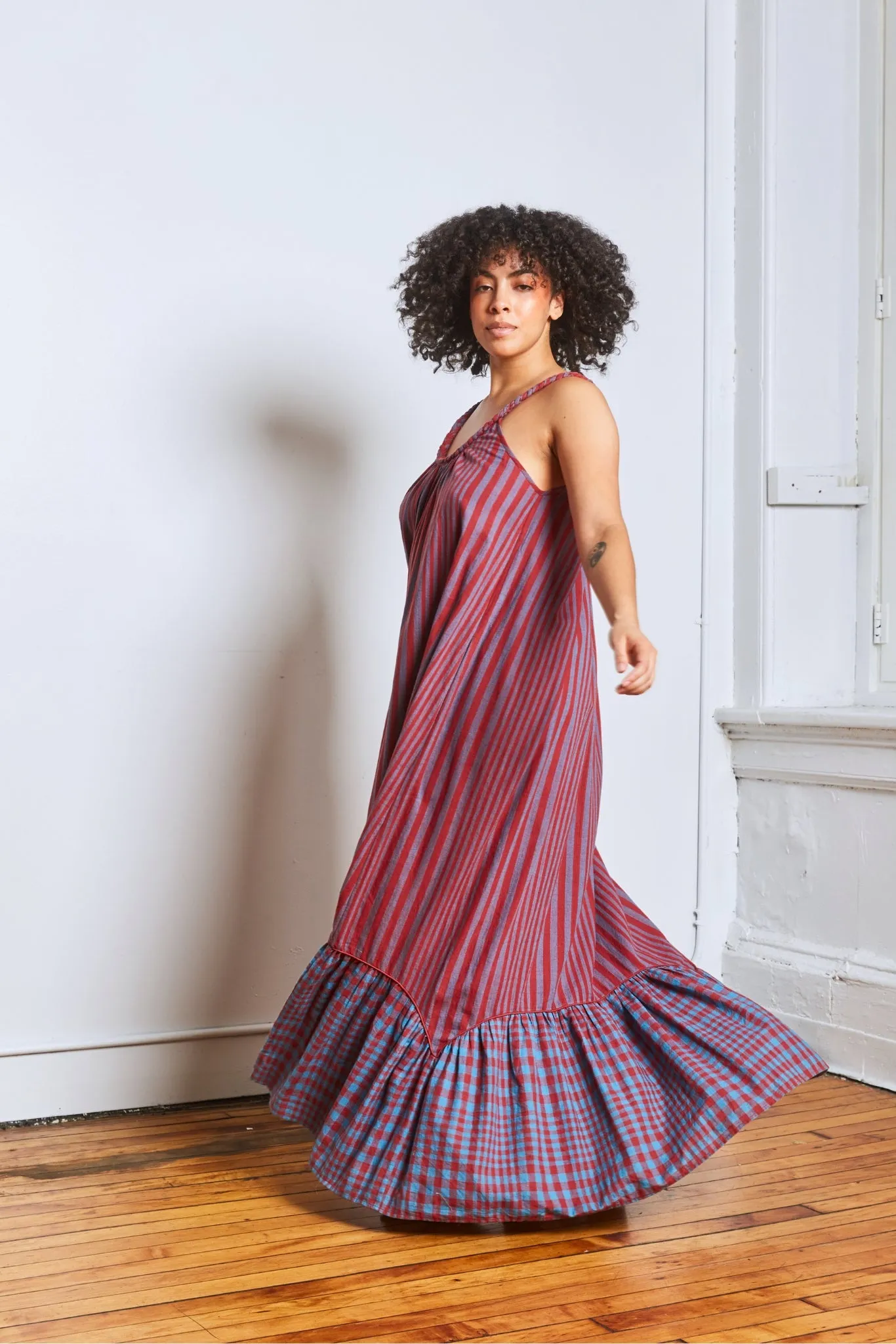 CABO DRESS | BEACON STRIPE X CHEX sold by Rujuta Sheth product image thumbnail 3