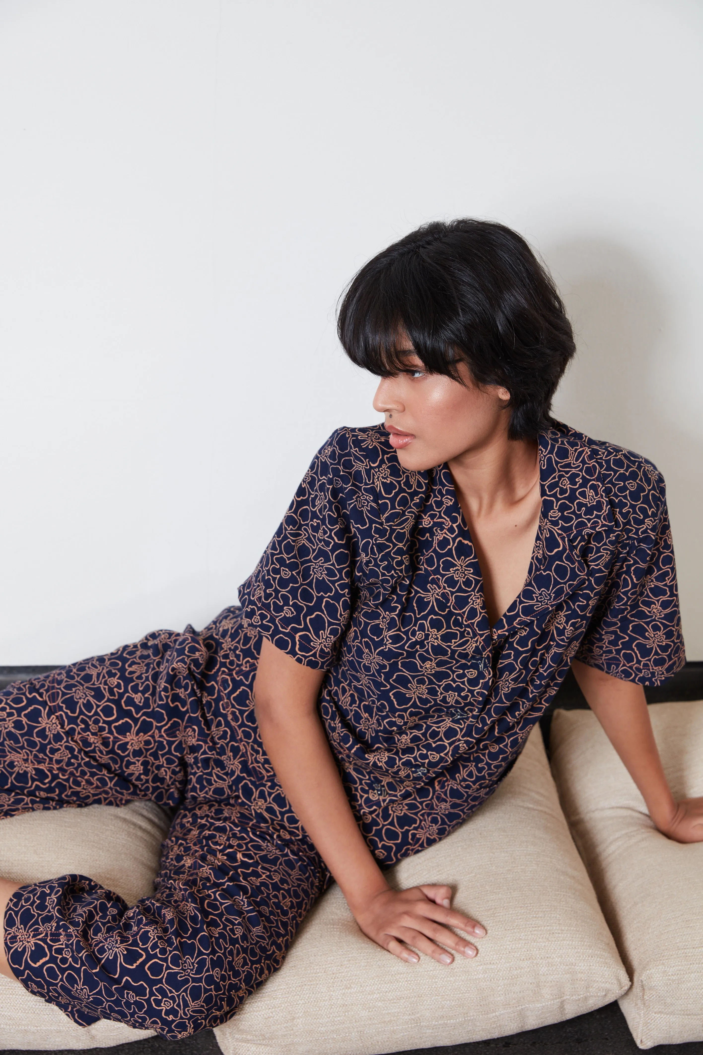 ARLO LOUNGE SET | NAVY POPPY sold by Rujuta Sheth product image thumbnail 4