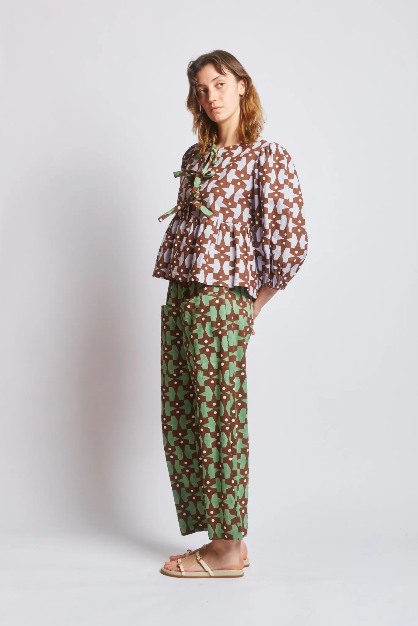 PHOEBE PANTS | PACMAN PRINT sold by Rujuta Sheth product image thumbnail 2