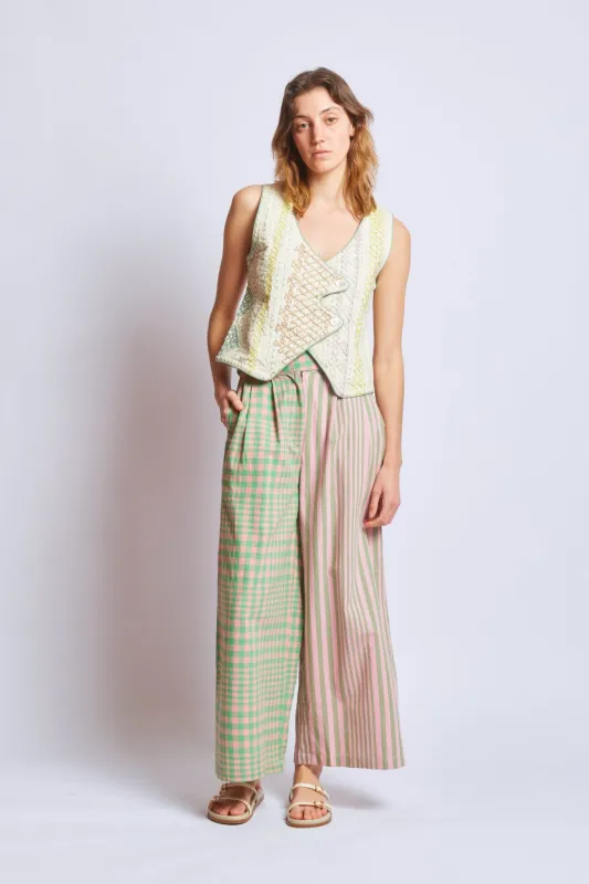 TAYLOR PANTS | HUDSON STRIPE X CHEX sold by Rujuta Sheth