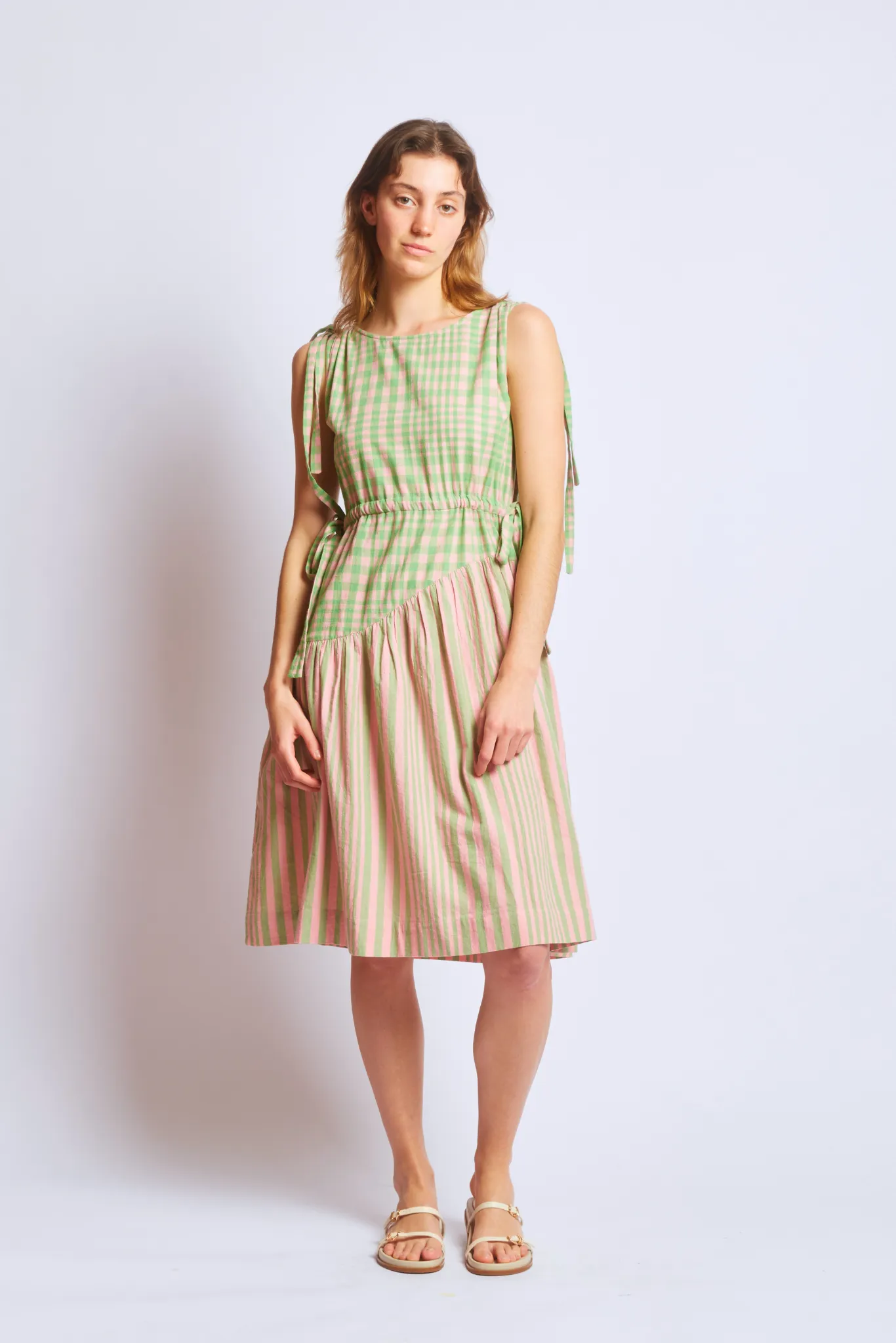 ATHENA DRESS | HUDSON STRIPE X CHEX sold by Rujuta Sheth