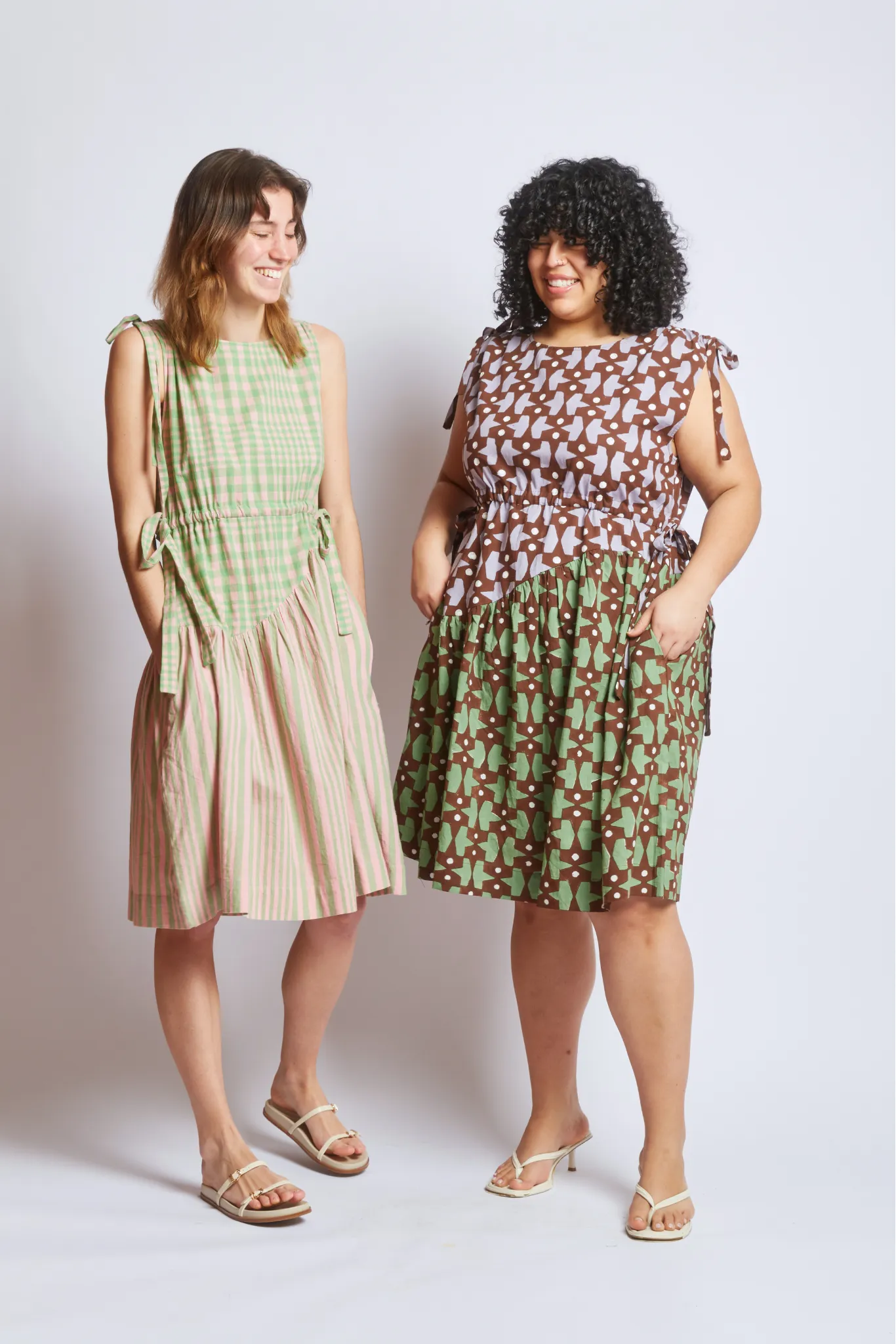 ATHENA DRESS | HUDSON STRIPE X CHEX sold by Rujuta Sheth product image thumbnail 2