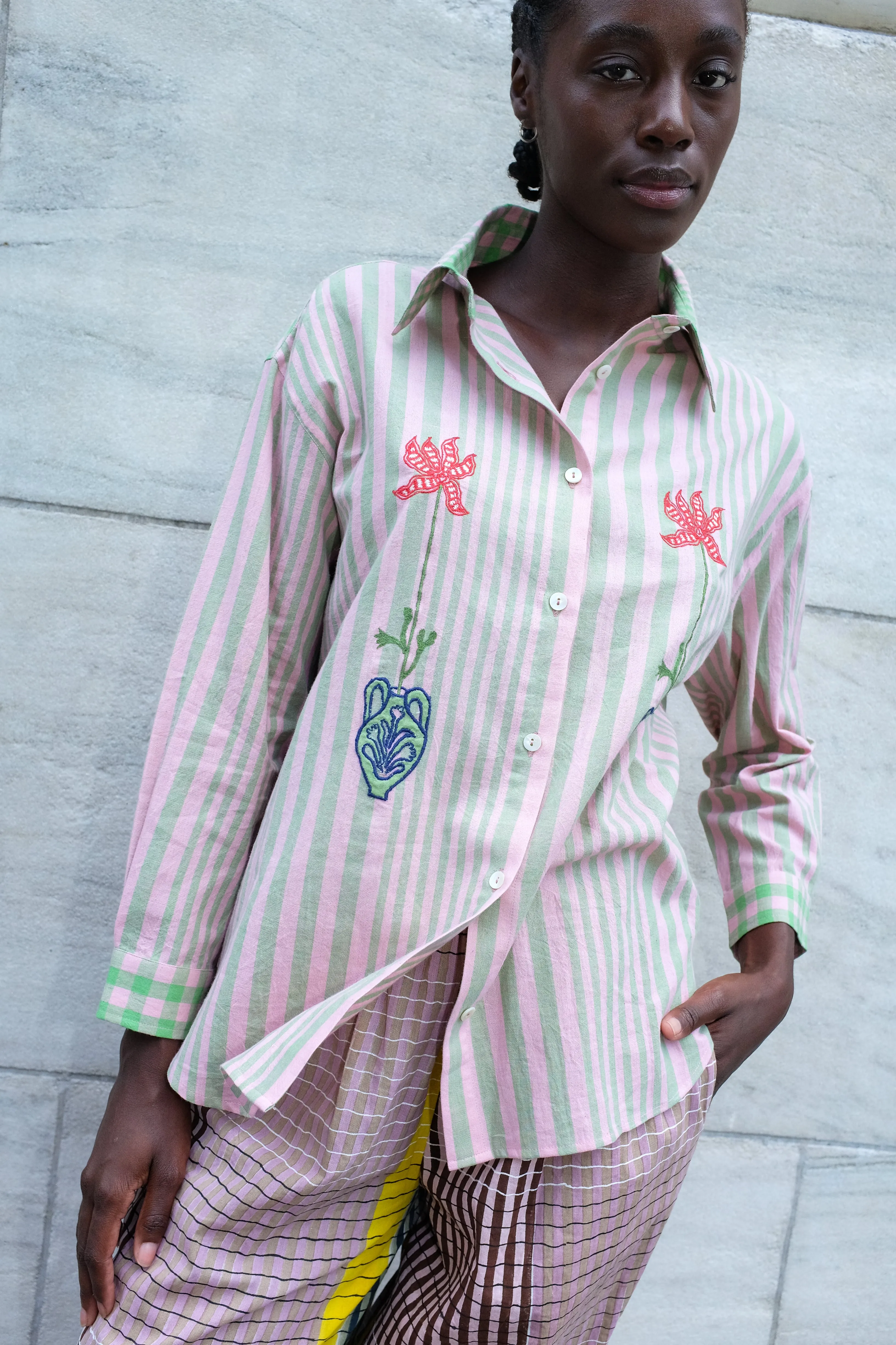 ANDY SHIRT | HUDSON STRIPE X CHEX sold by Rujuta Sheth product image thumbnail 4