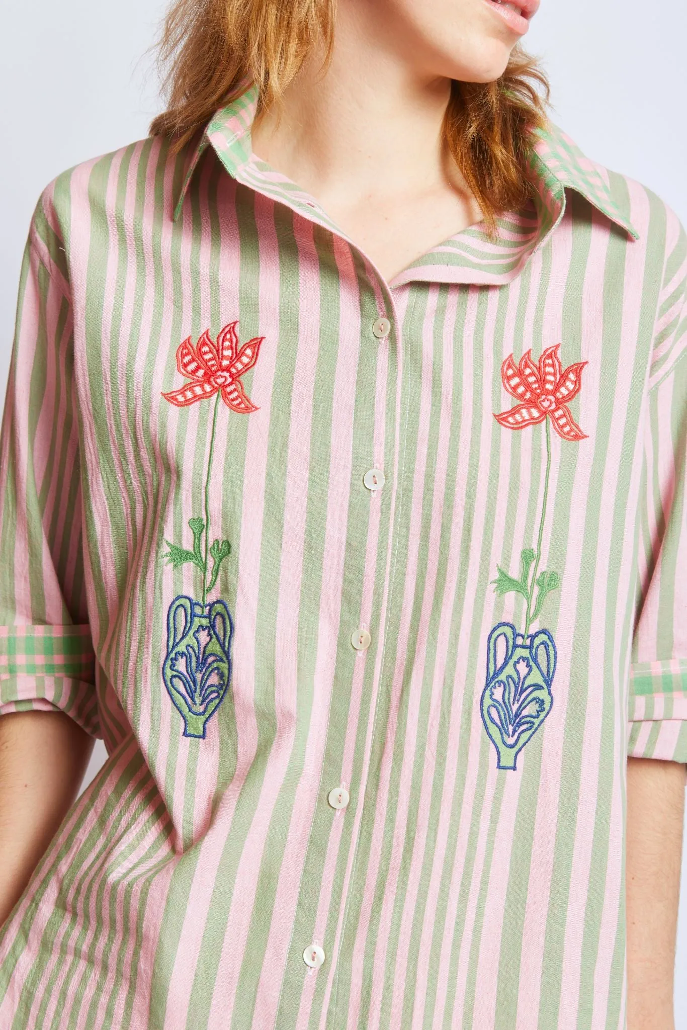 ANDY SHIRT | HUDSON STRIPE X CHEX sold by Rujuta Sheth product image thumbnail 3