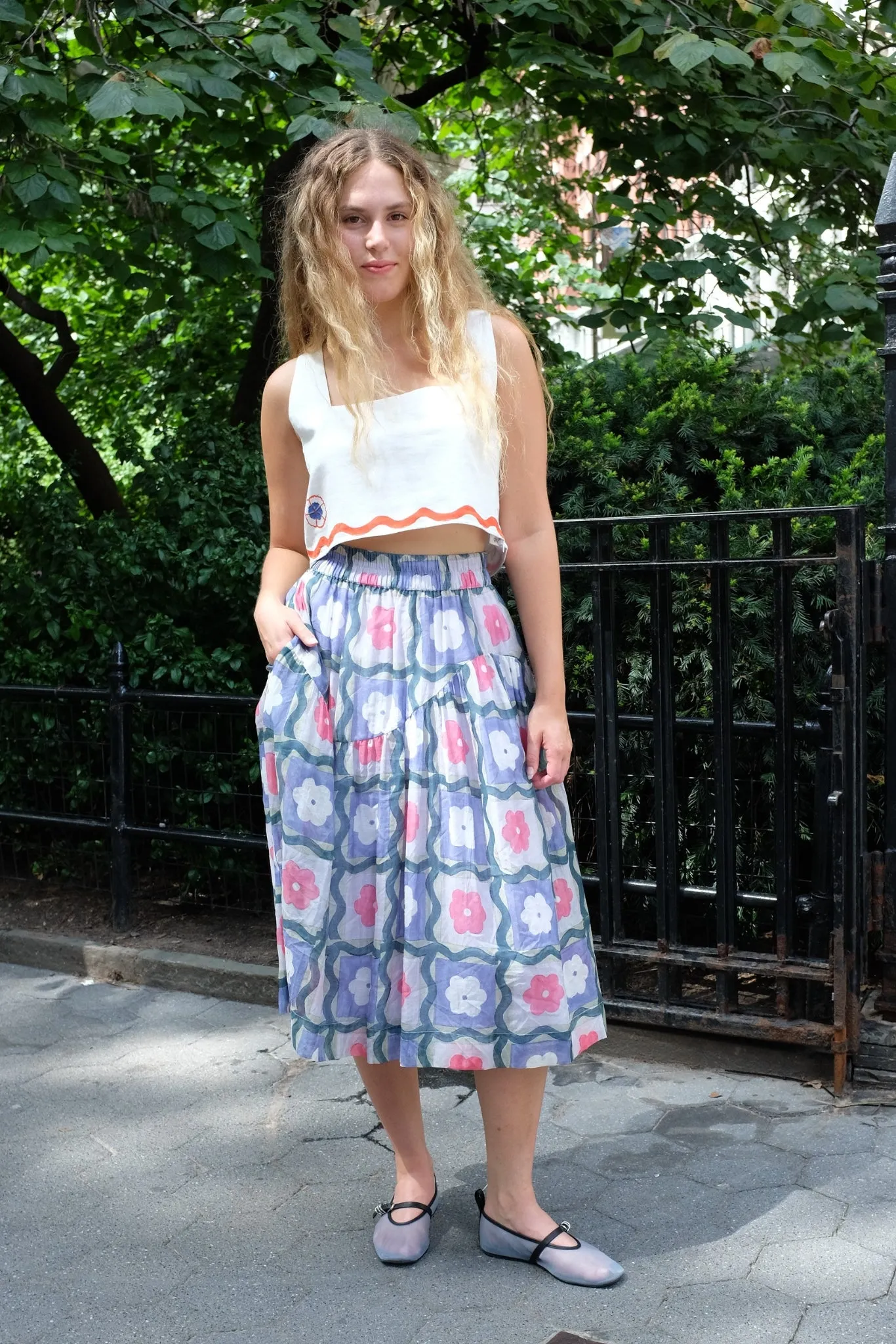 WAVE SKIRT | QUILT FLORAL sold by Rujuta Sheth product image thumbnail 2
