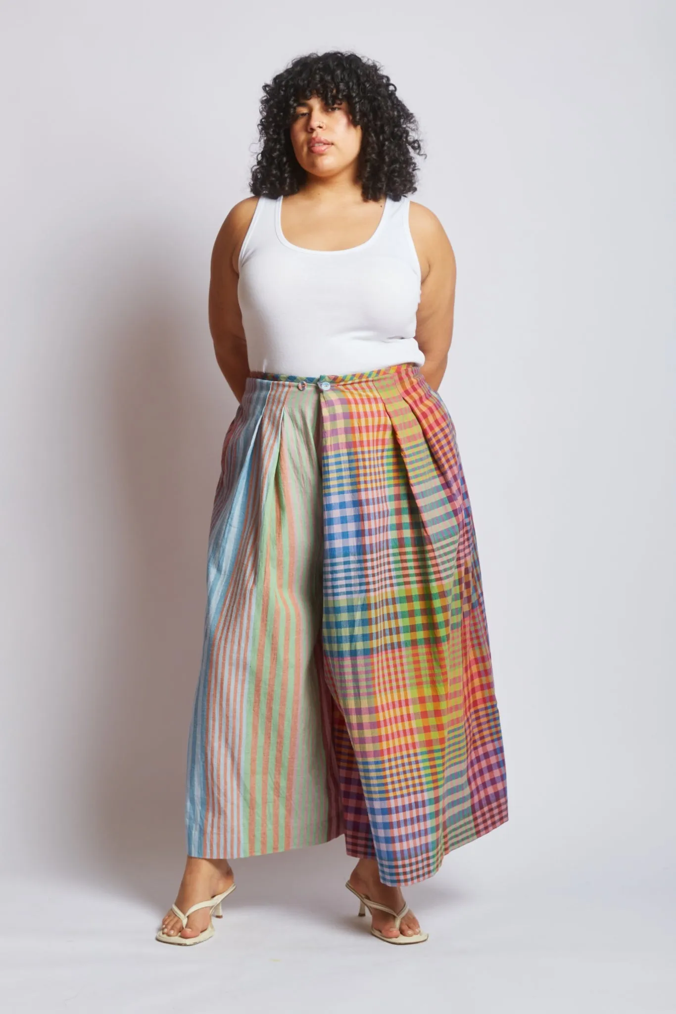 FRIDA PANTS | POSTCARD STRIPE X CHEX sold by Rujuta Sheth product image thumbnail 2