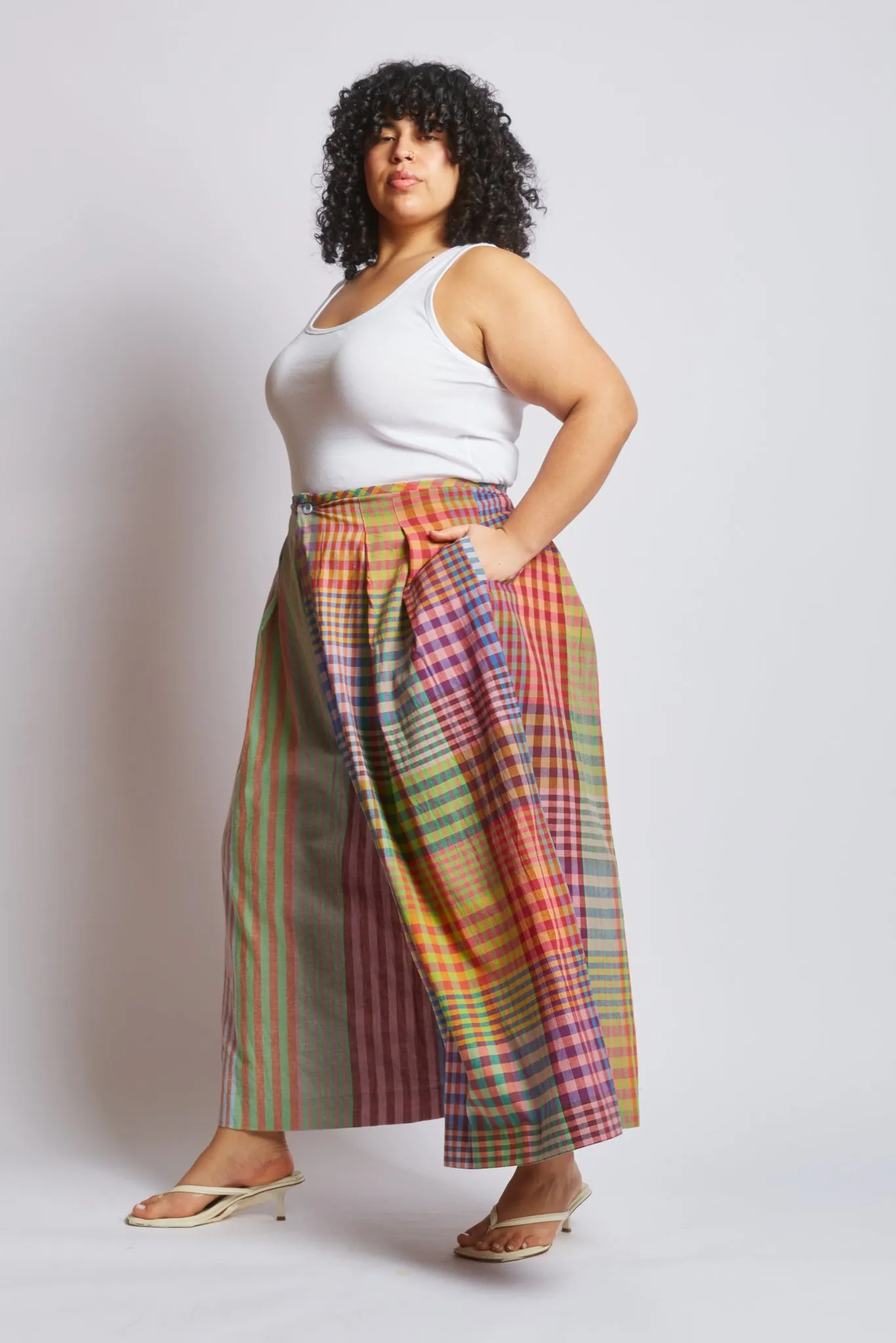 FRIDA PANTS | POSTCARD STRIPE X CHEX sold by Rujuta Sheth product image thumbnail 3