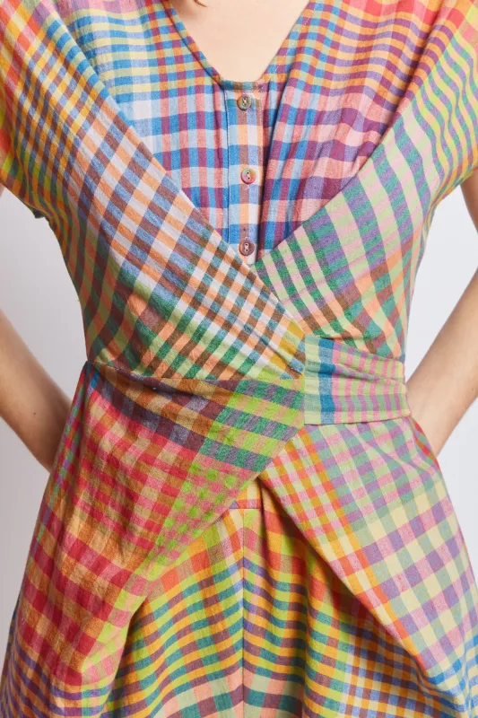 VENUS WRAP JUMPER | POSTCARD CHEX sold by Rujuta Sheth