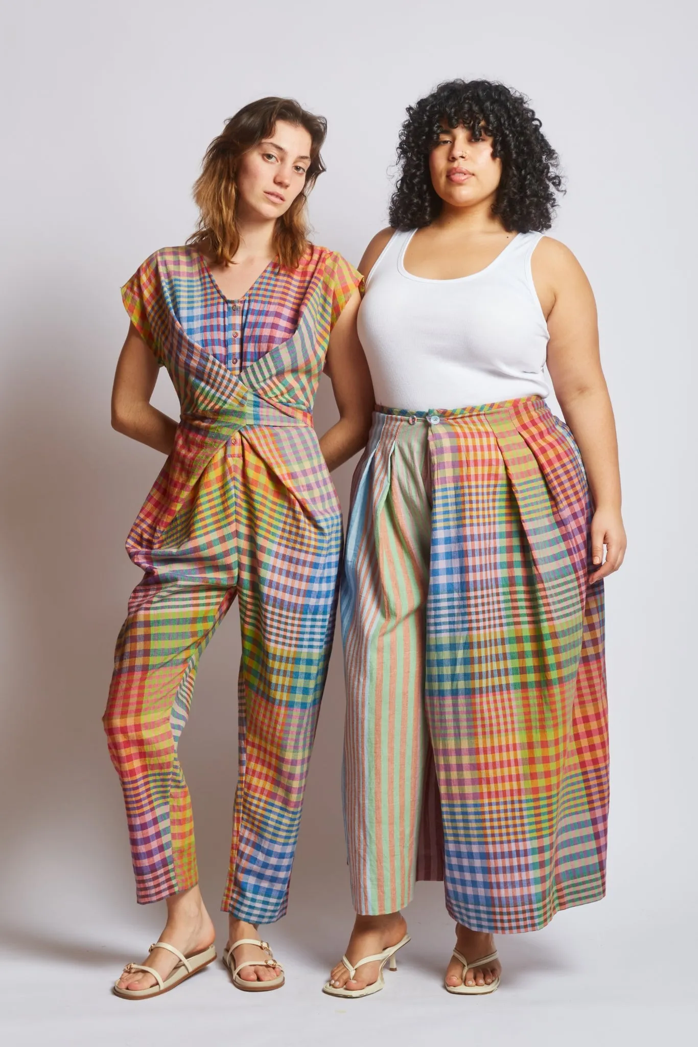 VENUS WRAP JUMPER | POSTCARD CHEX sold by Rujuta Sheth product image thumbnail 4