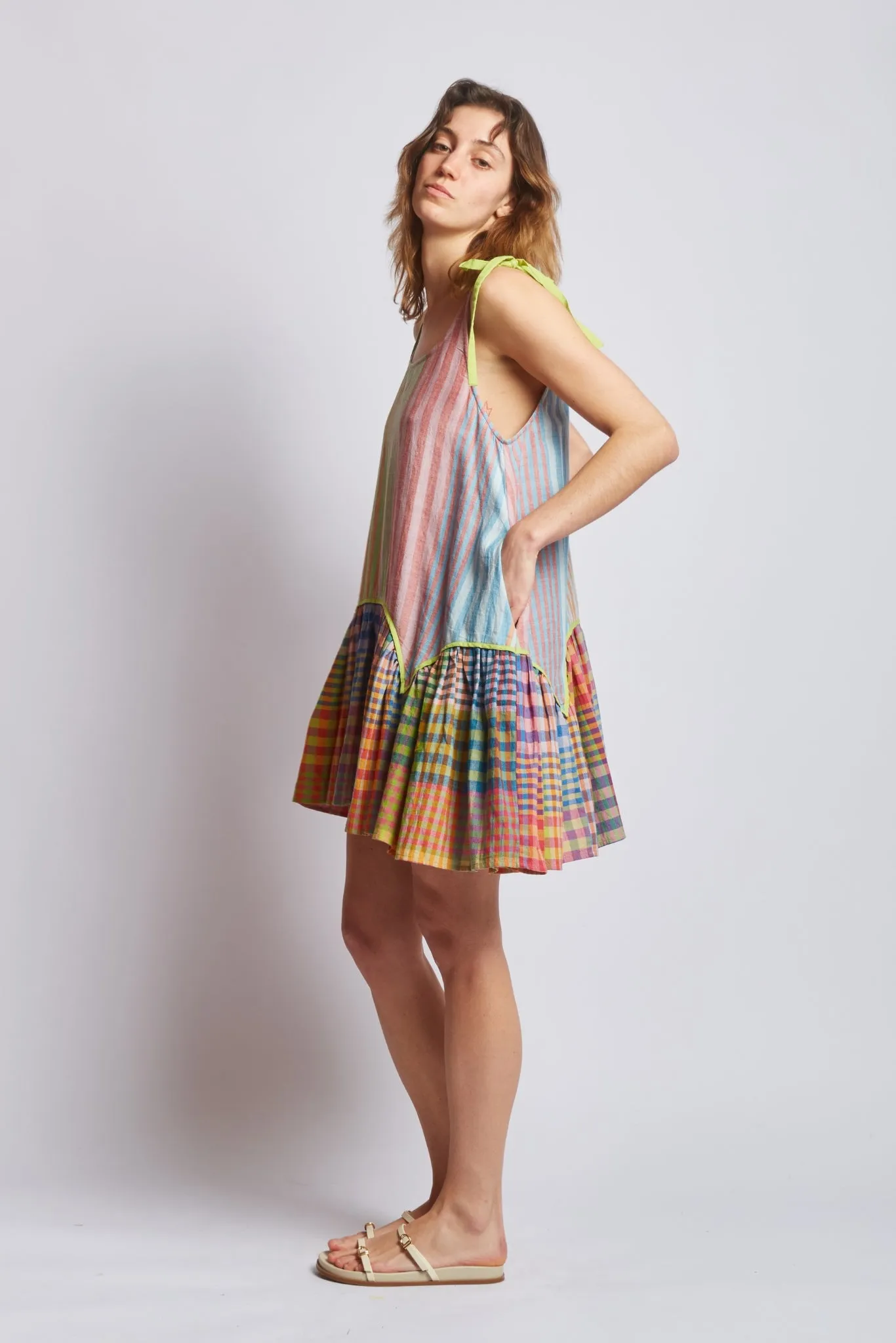 JADE TUNIC | POSTCARD STRIPE X CHEX sold by Rujuta Sheth product image thumbnail 4