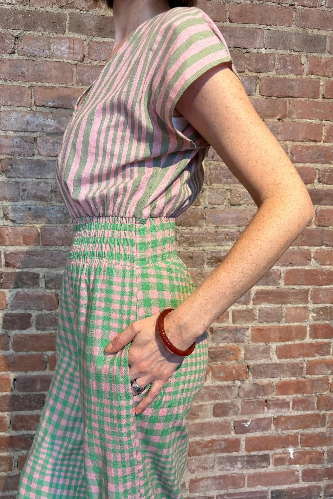 MARIE CINCH JUMPER | HUDSON STRIPE X CHEX sold by Rujuta Sheth product image thumbnail 5