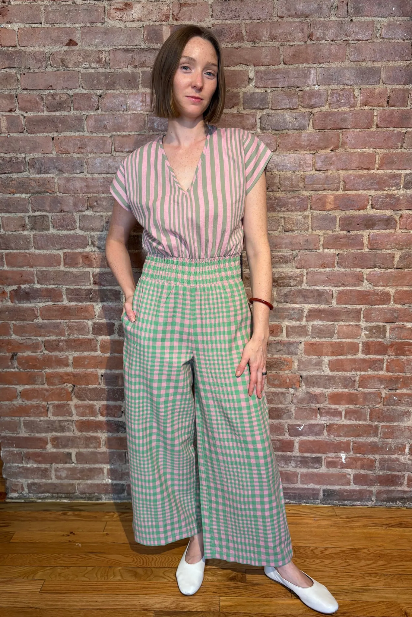 MARIE CINCH JUMPER | HUDSON STRIPE X CHEX sold by Rujuta Sheth