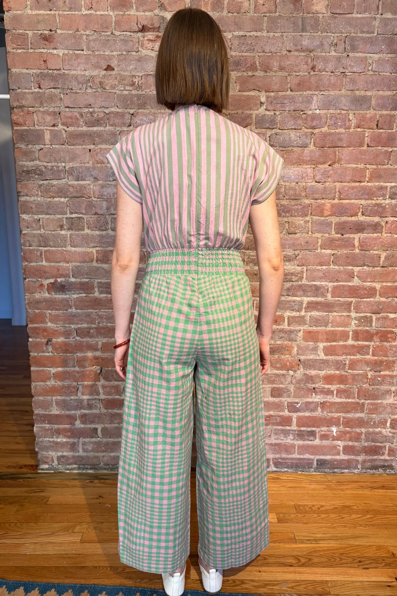 MARIE CINCH JUMPER | HUDSON STRIPE X CHEX sold by Rujuta Sheth product image thumbnail 3