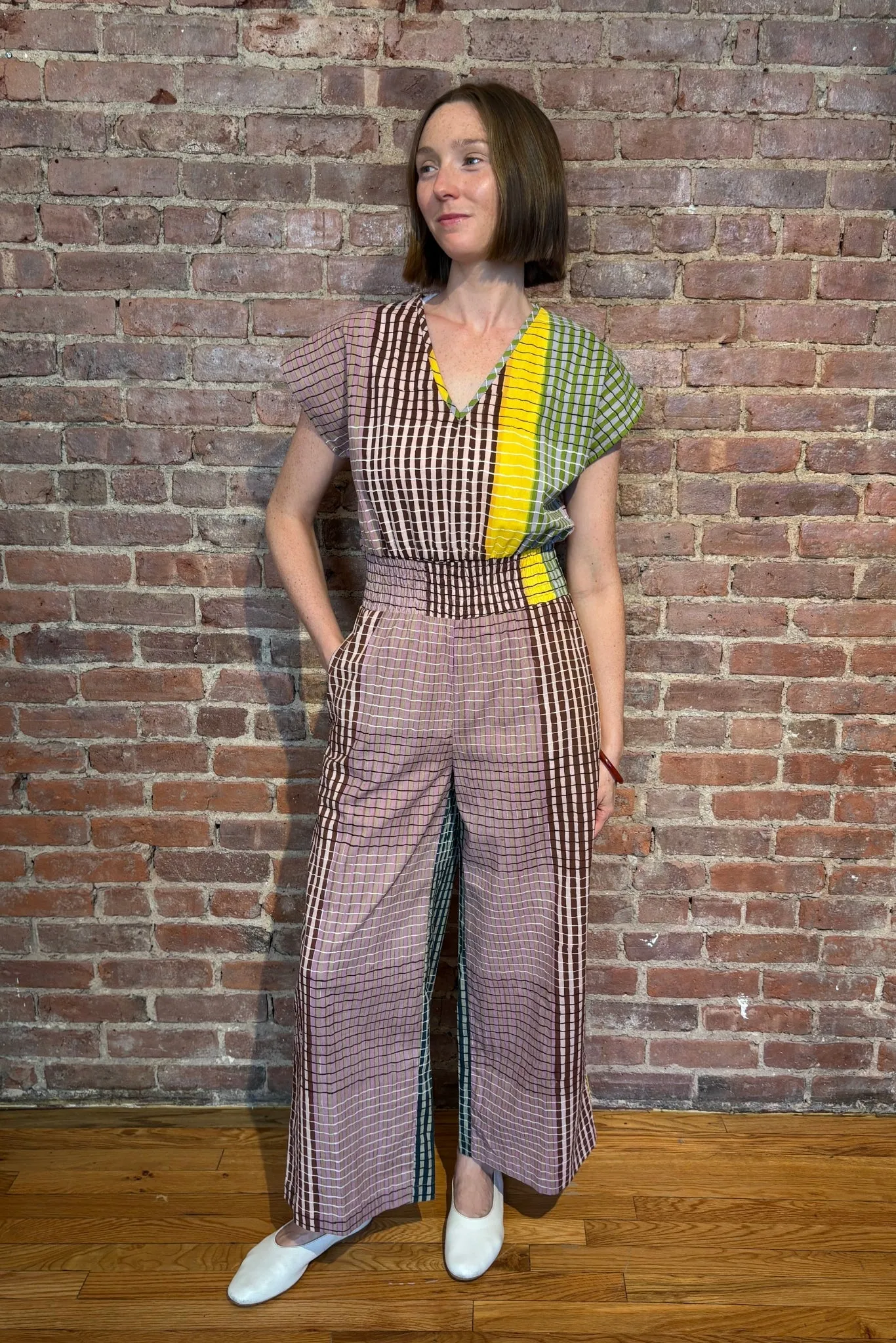 MARIE CINCH JUMPER | INK GRID sold by Rujuta Sheth